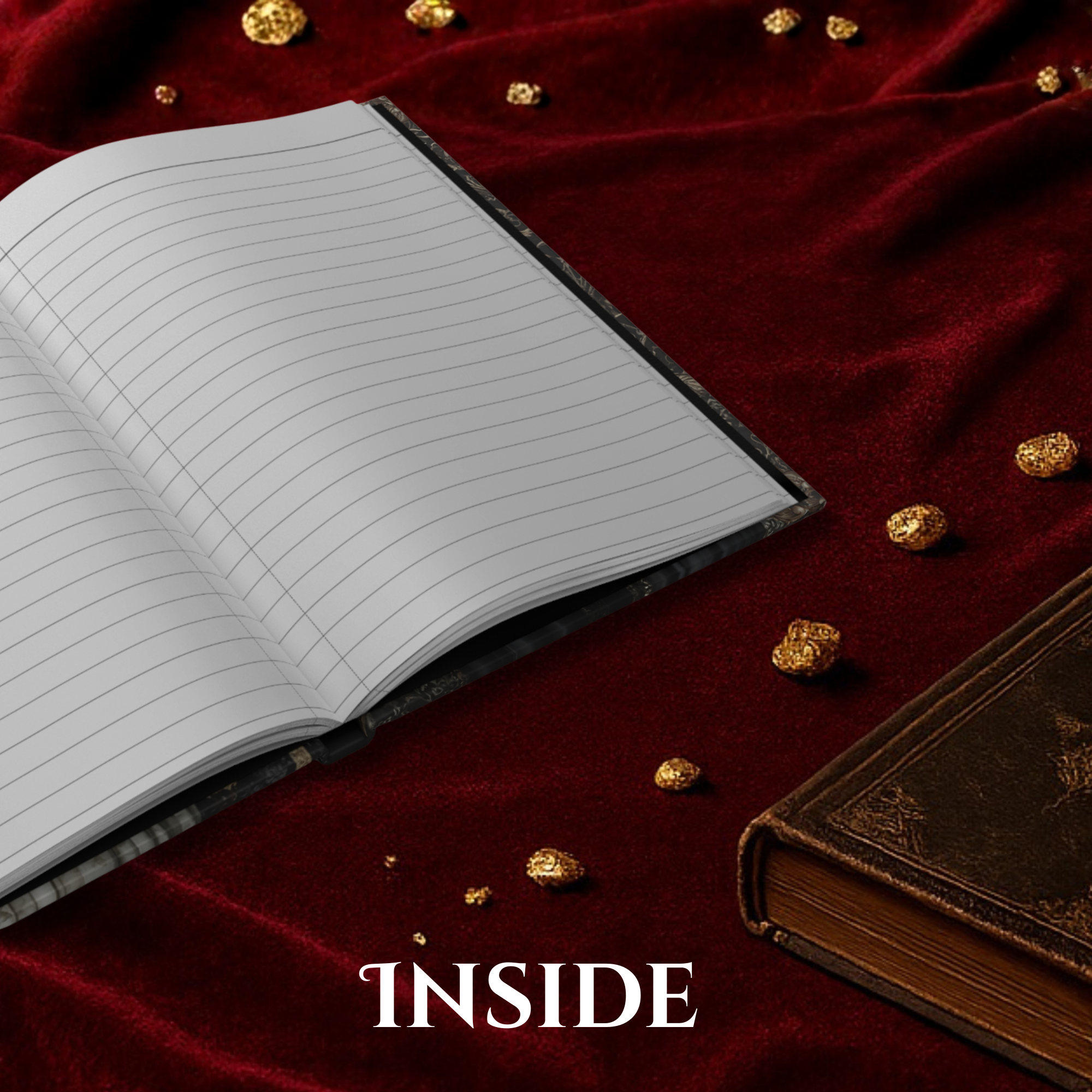 Cosmic Muse Journal | Gothic Goddess Dark Fairy Hardcover Notebook | Dark Feminine Aesthetic Writing Journal | Mystical Fantasy Diary  product thumbnail image