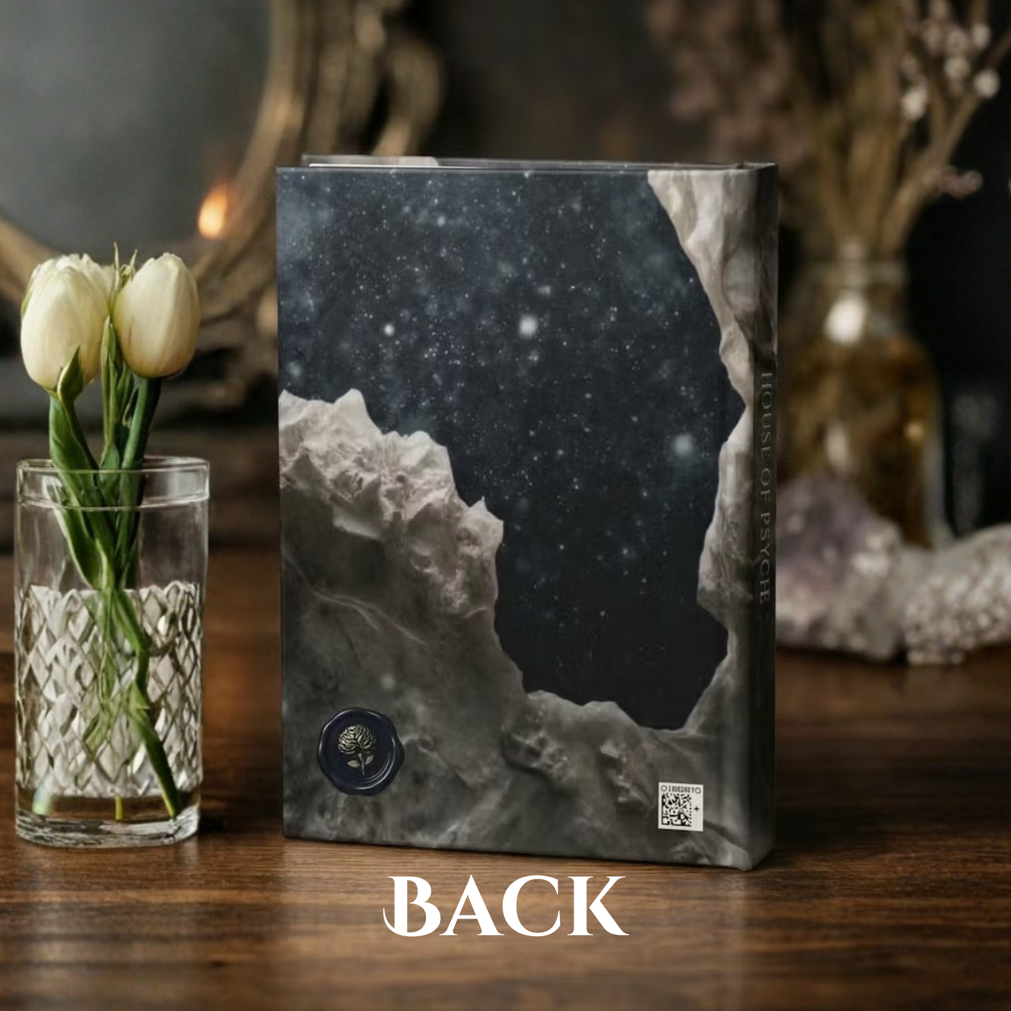 Cosmic Muse Journal | Gothic Goddess Dark Fairy Hardcover Notebook | Dark Feminine Aesthetic Writing Journal | Mystical Fantasy Diary  product thumbnail image