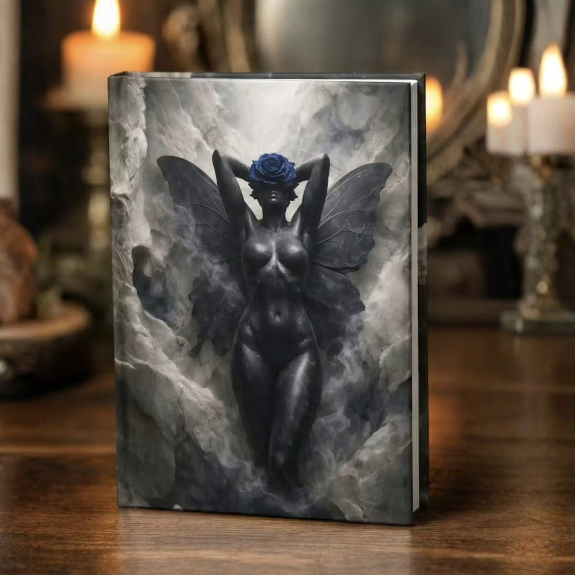 Cosmic Muse Journal | Gothic Goddess Dark Fairy Hardcover Notebook | Dark Feminine Aesthetic Writing Journal | Mystical Fantasy Diary 