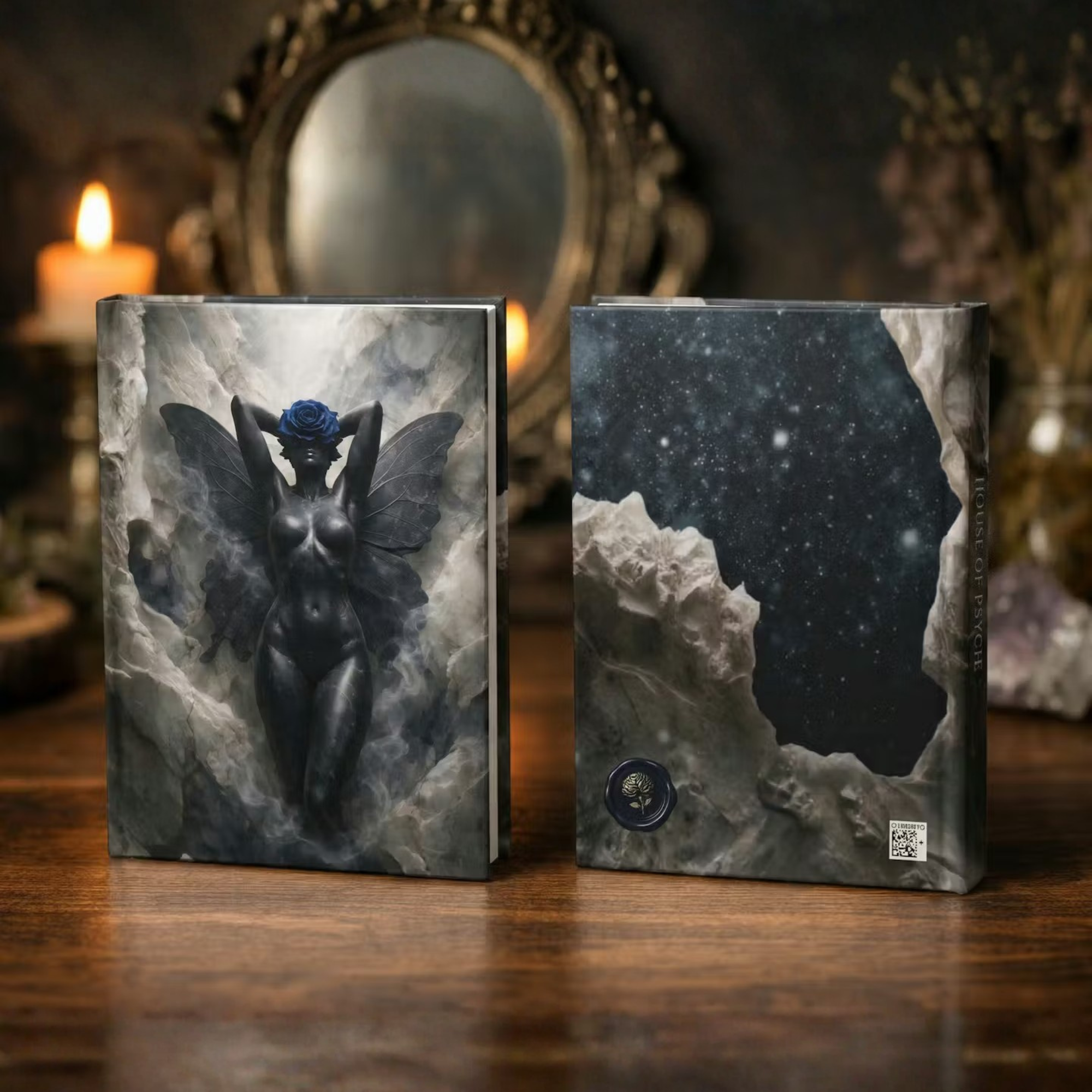 Cosmic Muse Journal | Gothic Goddess Dark Fairy Hardcover Notebook | Dark Feminine Aesthetic Writing Journal | Mystical Fantasy Diary  product thumbnail image
