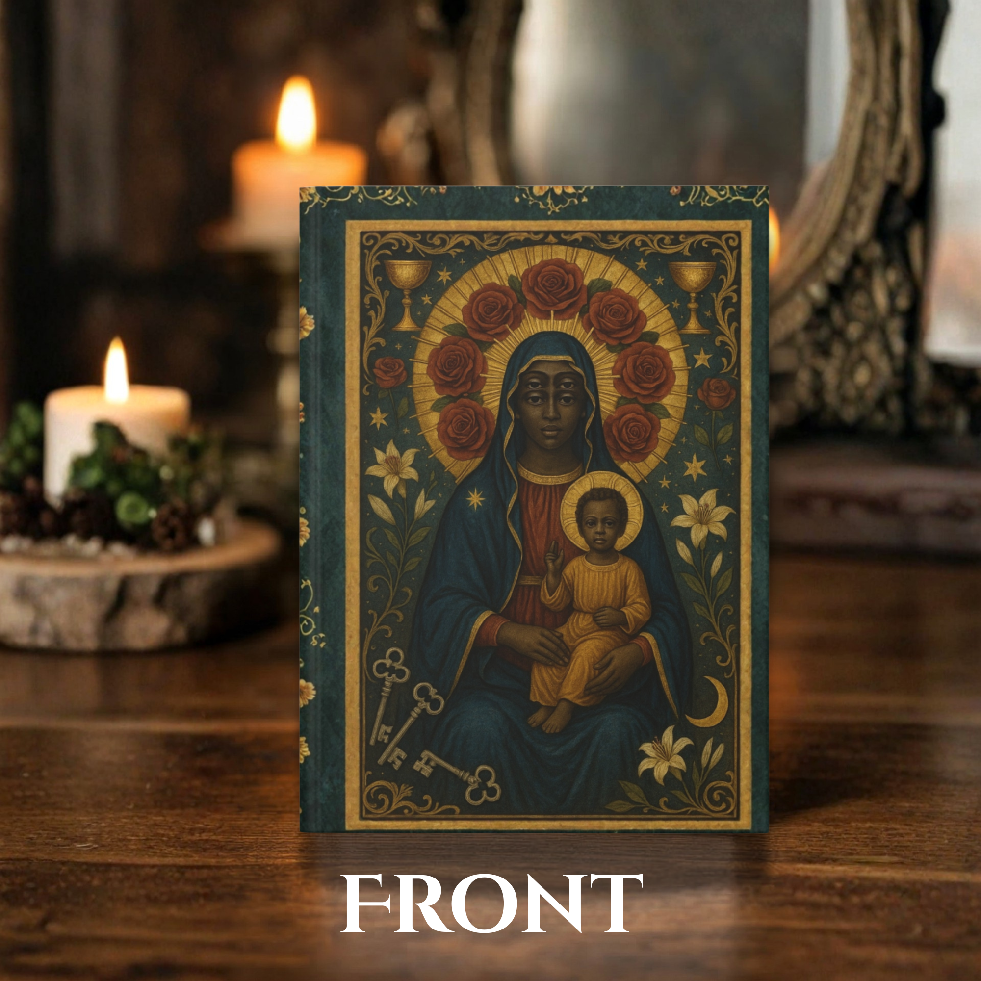 Black Madonna Journal | Sacred Feminine Notebook | Spiritual Writing Journal | Divine Mother Aesthetic Diary | Mystical Devotional Notebook product thumbnail image Black Madonna Journal | Sacred Feminine Notebook | Spiritual Writing Journal | Divine Mother Aesthetic Diary | Mystical Devotional Notebook product thumbnail image