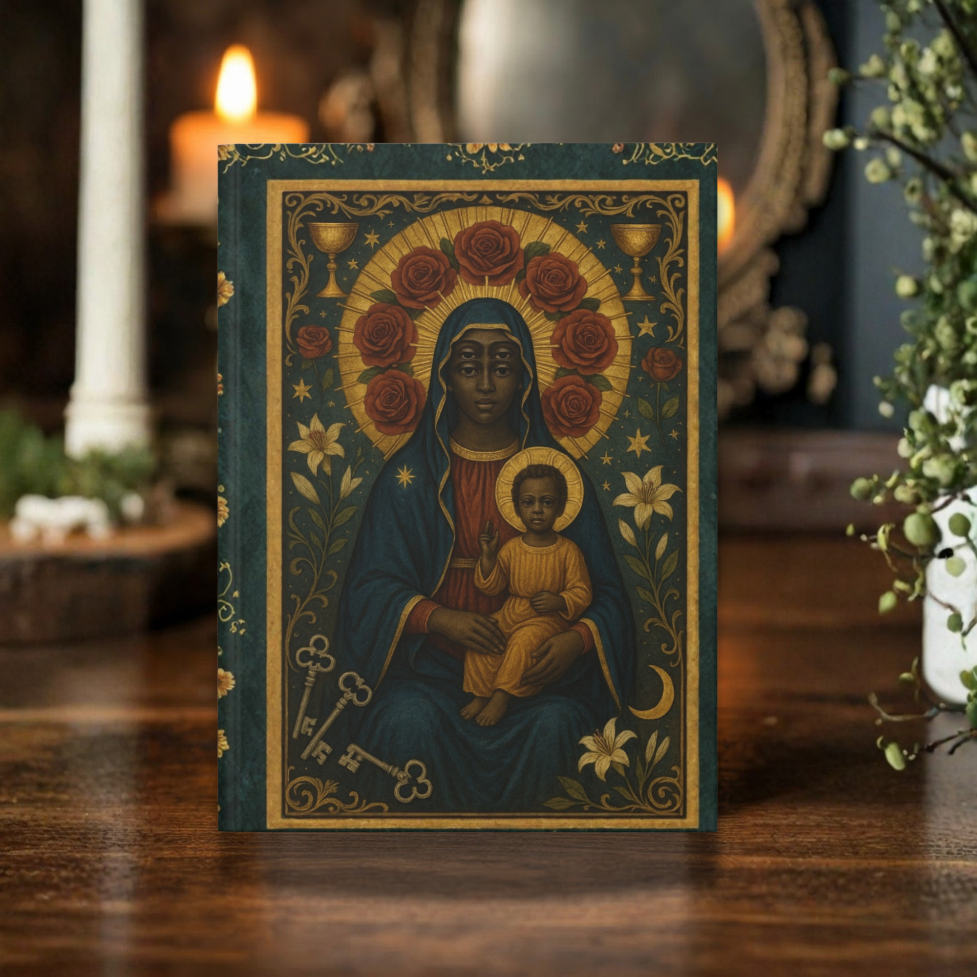 Black Madonna Journal | Sacred Feminine Notebook | Spiritual Writing Journal | Divine Mother Aesthetic Diary | Mystical Devotional Notebook product thumbnail image