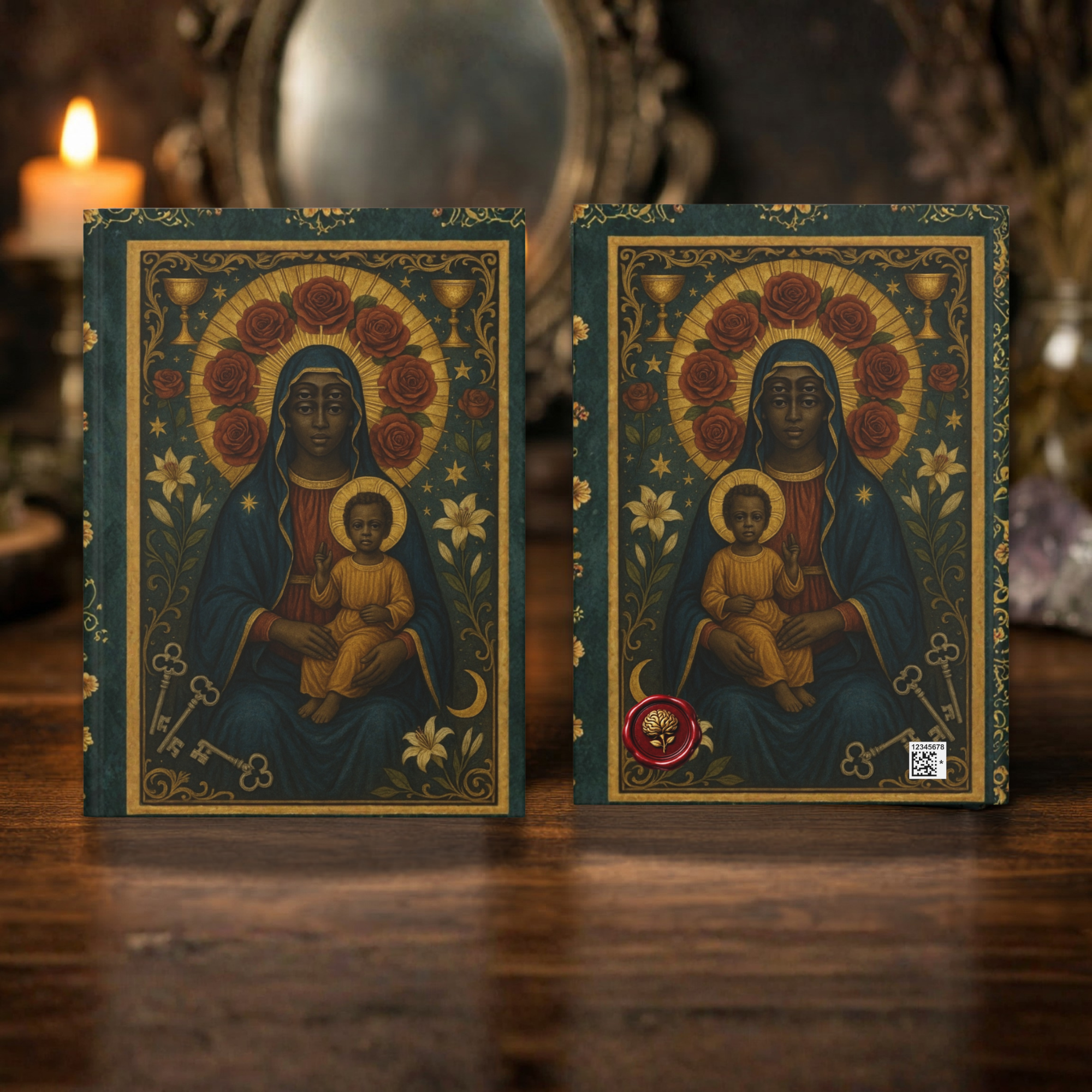 Black Madonna Journal | Sacred Feminine Notebook | Spiritual Writing Journal | Divine Mother Aesthetic Diary | Mystical Devotional Notebook product thumbnail image Black Madonna Journal | Sacred Feminine Notebook | Spiritual Writing Journal | Divine Mother Aesthetic Diary | Mystical Devotional Notebook product thumbnail image