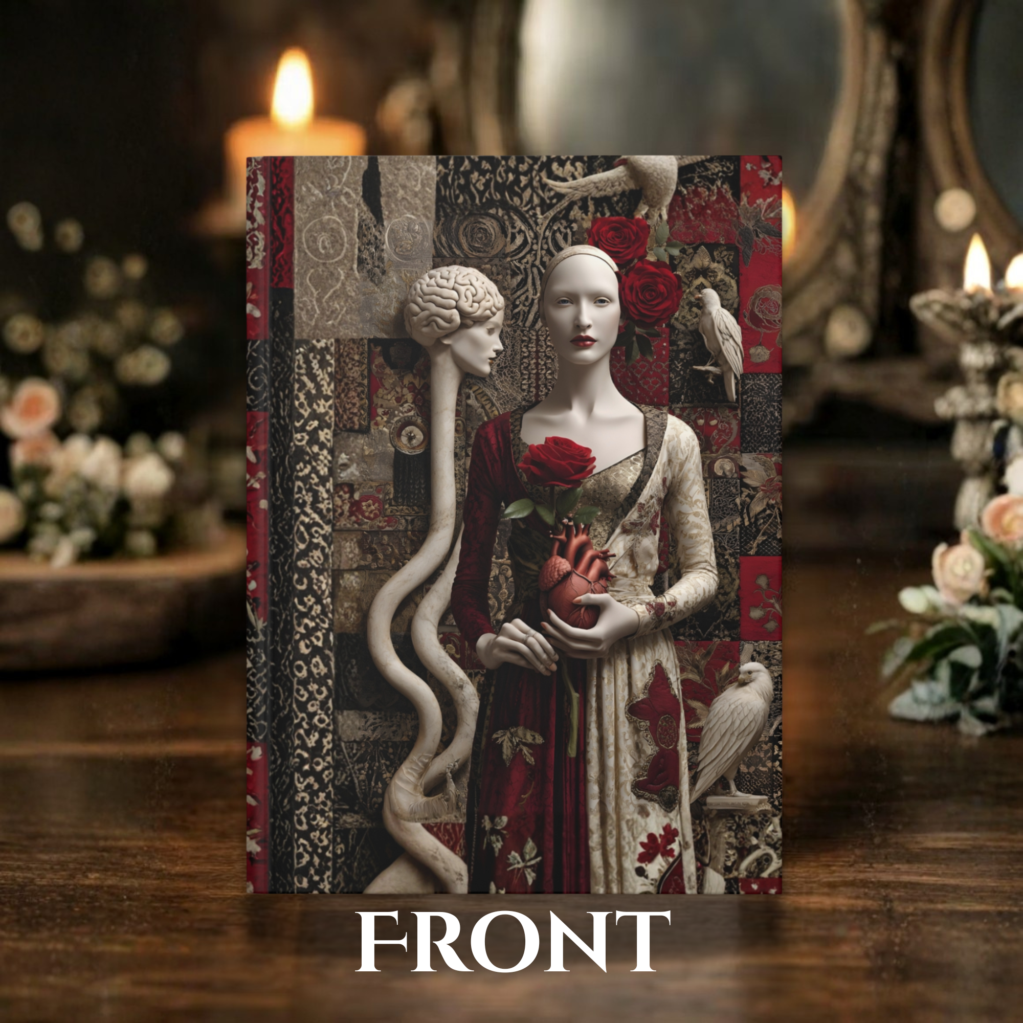 Reflections of the Self Journal | Dark Feminine Gothic Rose Aesthetic Notebook | Spiritual Self Discovery Writing Journal | Mystical Diary product thumbnail image Reflections of the Self Journal | Dark Feminine Gothic Rose Aesthetic Notebook | Spiritual Self Discovery Writing Journal | Mystical Diary product thumbnail image