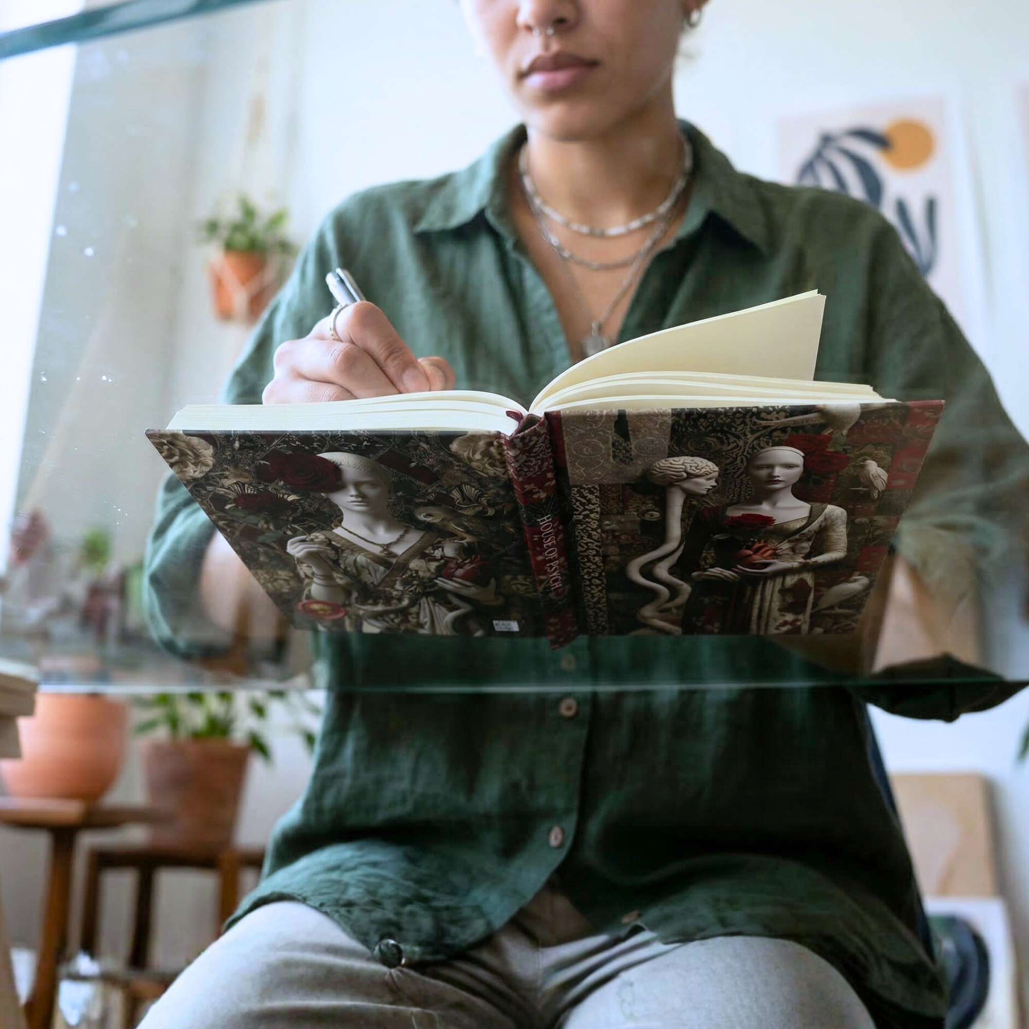 Reflections of the Self Journal | Dark Feminine Gothic Rose Aesthetic Notebook | Spiritual Self Discovery Writing Journal | Mystical Diary product thumbnail image Reflections of the Self Journal | Dark Feminine Gothic Rose Aesthetic Notebook | Spiritual Self Discovery Writing Journal | Mystical Diary product thumbnail image