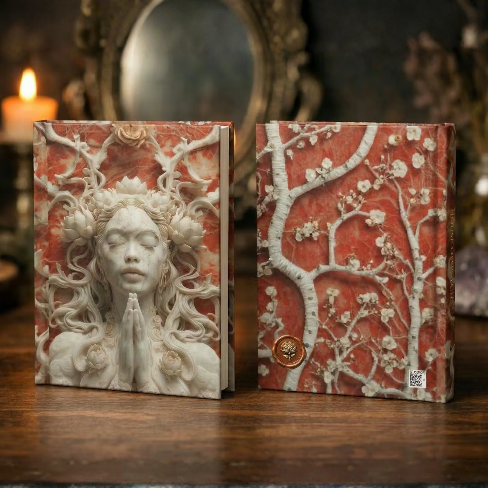 | Chinese Mythology Notebook | Sacred Feminine Spiritual Writing Journal | Lotus Goddess Diary product thumbnail image | Chinese Mythology Notebook | Sacred Feminine Spiritual Writing Journal | Lotus Goddess Diary product thumbnail image