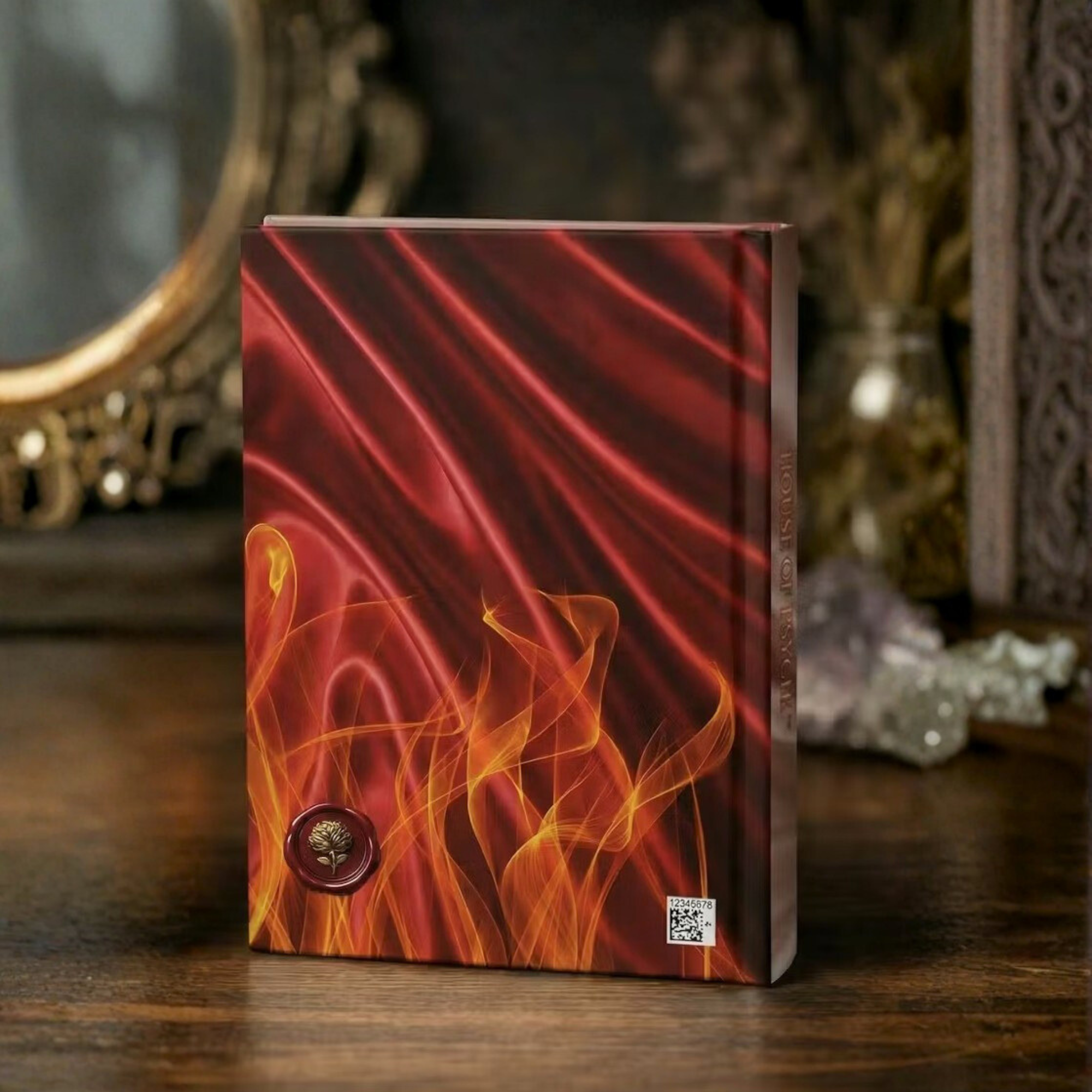 Sacred Heart Flame Journal | Dark Feminine Spiritual Notebook | Occult Aesthetic Writing Journal | Mystical Diary product thumbnail image