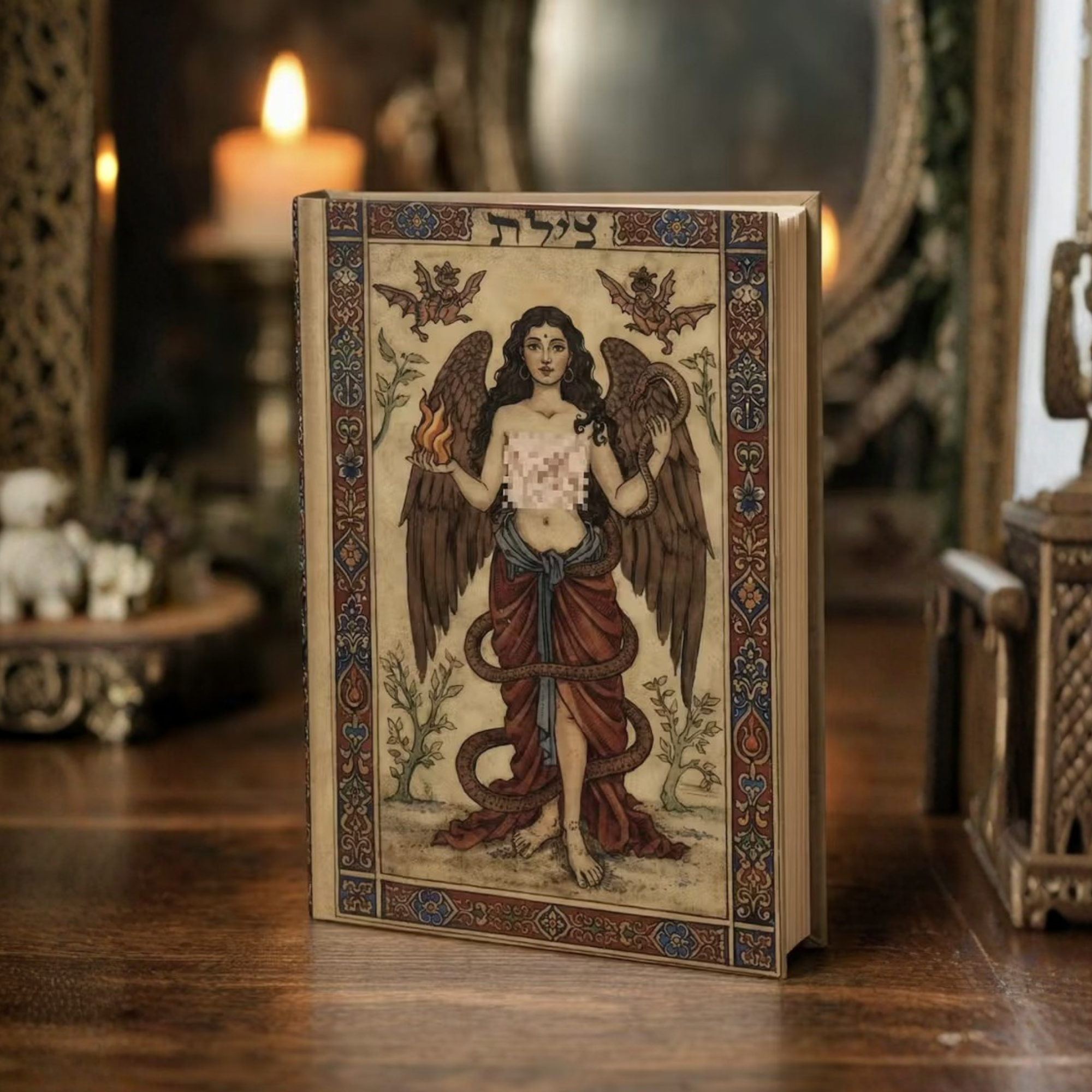 Lilith Journal | Dark Feminine Mythology Notebook | Lilith Codex Hardcover Journal | Occult Aesthetic Writing Journal