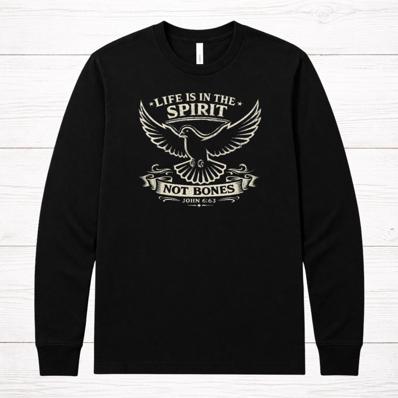 'Life Is in the Spirit' Long Sleeve Tee product thumbnail image