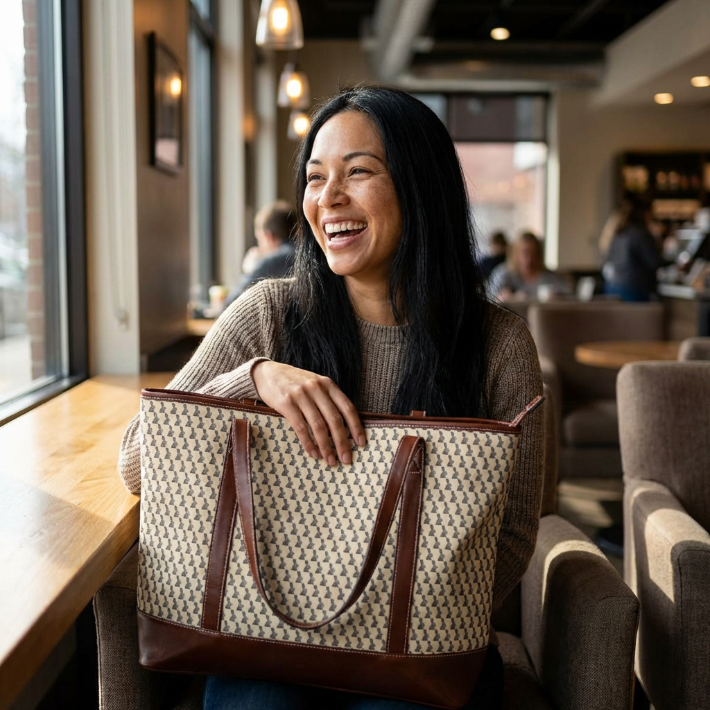 Monogram Tote Handbag product thumbnail image