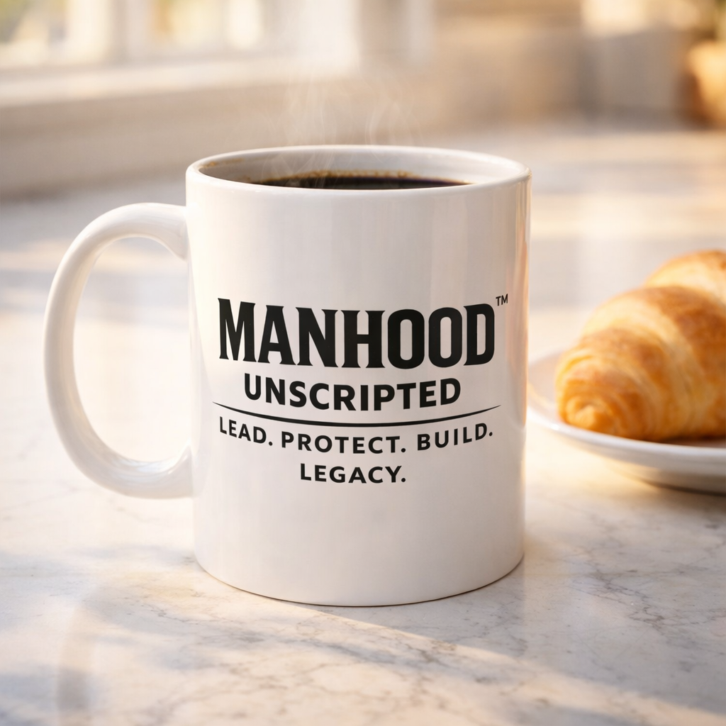 Manhood Unscripted Mug – Lead Protect Build Legacy Coffee Cup – Motivational Men’s Gift – Masculine Minimalist Mug product thumbnail image Manhood Unscripted Mug – Lead Protect Build Legacy Coffee Cup – Motivational Men’s Gift – Masculine Minimalist Mug product thumbnail image