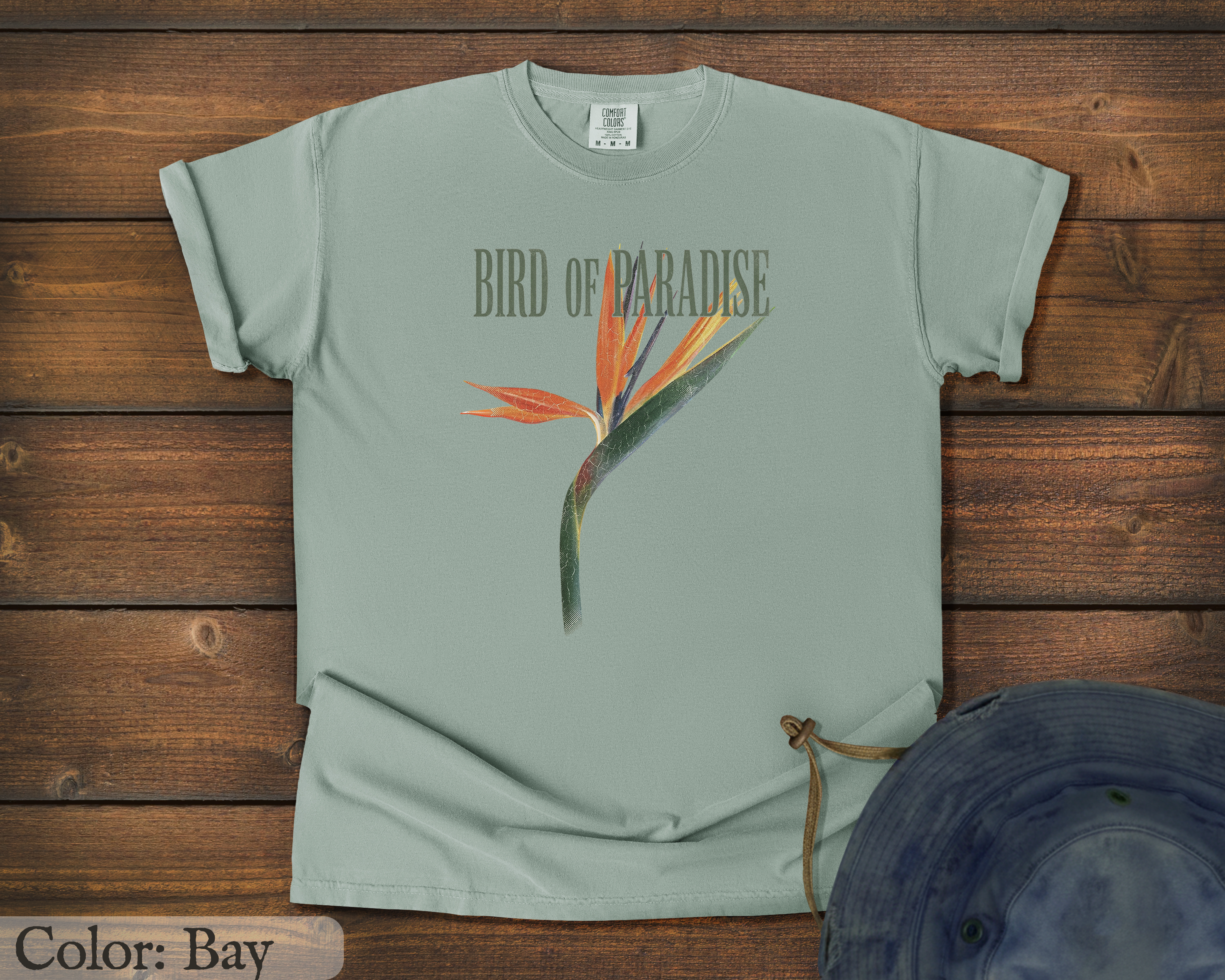Bird of Paradise Floral (Distressed) - Comfort Colors T-Shirt product thumbnail image Bird of Paradise Floral (Distressed) - Comfort Colors T-Shirt product thumbnail image