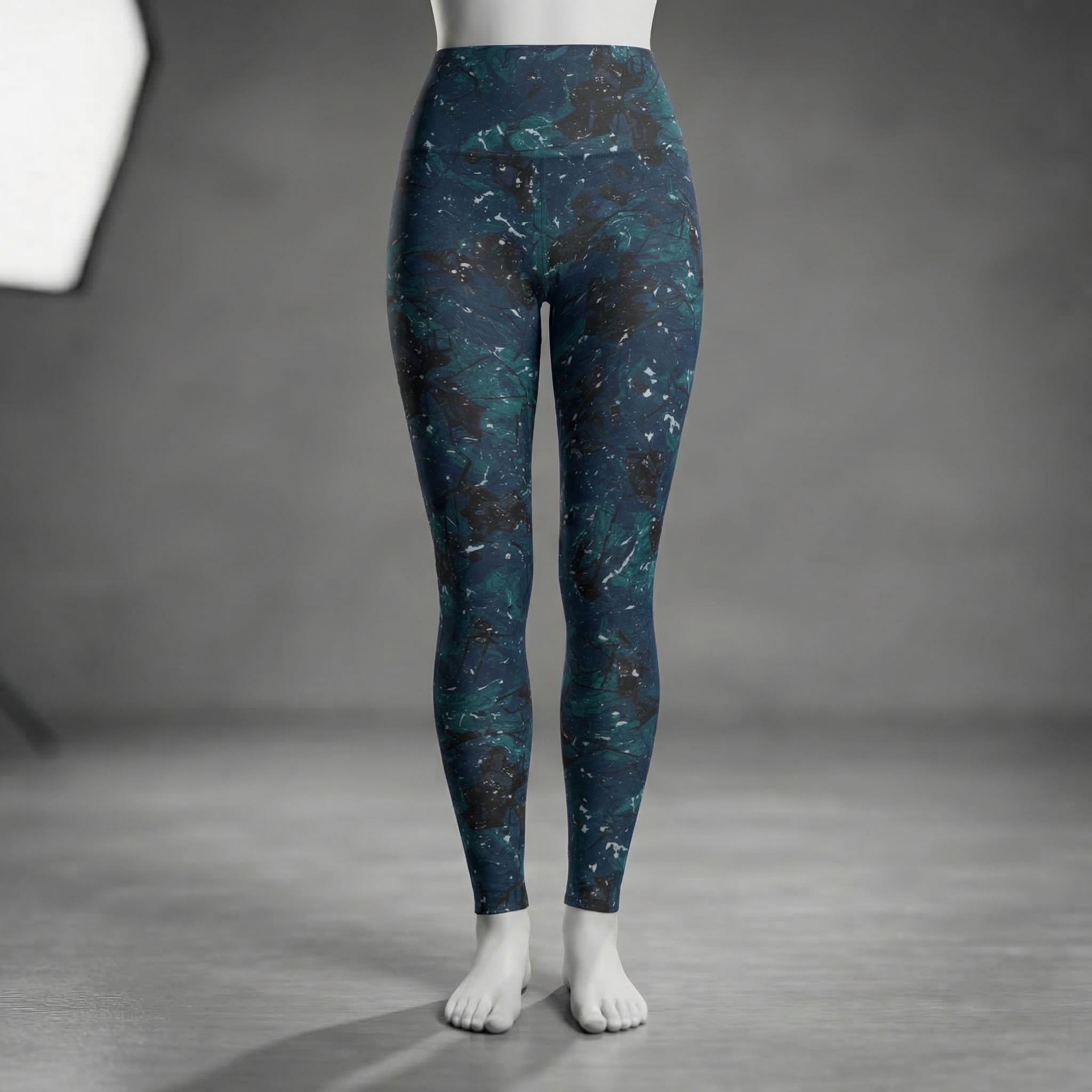 Aqua Marine High Waisted Leggings  product thumbnail image