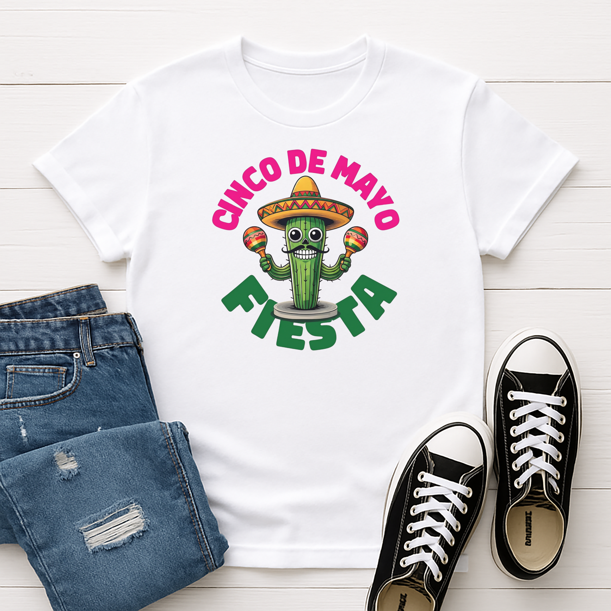 Male Cinco de Mayo Fiesta Cactus Tee product thumbnail image