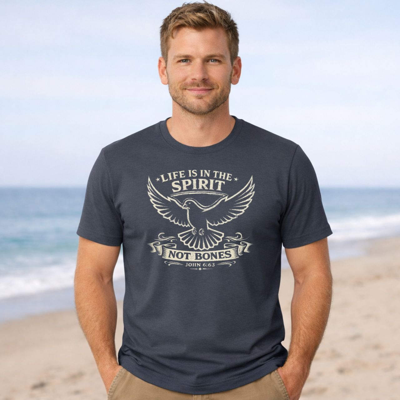 'Life Is in the Spirit' Short Sleeve Tee product thumbnail image 'Life Is in the Spirit' Short Sleeve Tee product thumbnail image