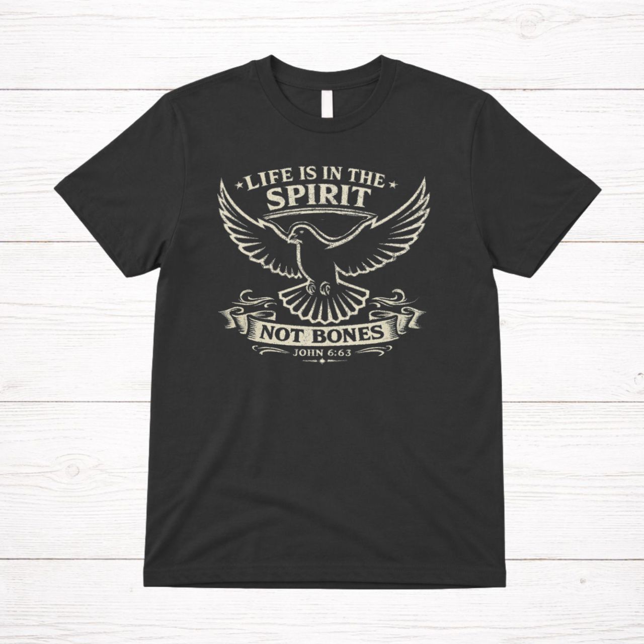 'Life Is in the Spirit' Short Sleeve Tee product thumbnail image 'Life Is in the Spirit' Short Sleeve Tee product thumbnail image