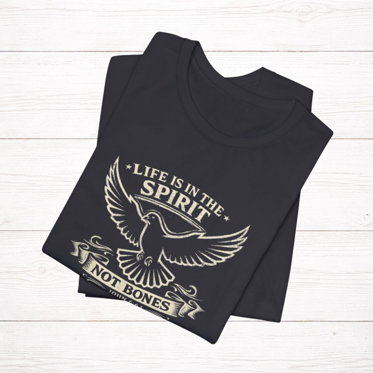 'Life Is in the Spirit' Short Sleeve Tee product thumbnail image 'Life Is in the Spirit' Short Sleeve Tee product thumbnail image
