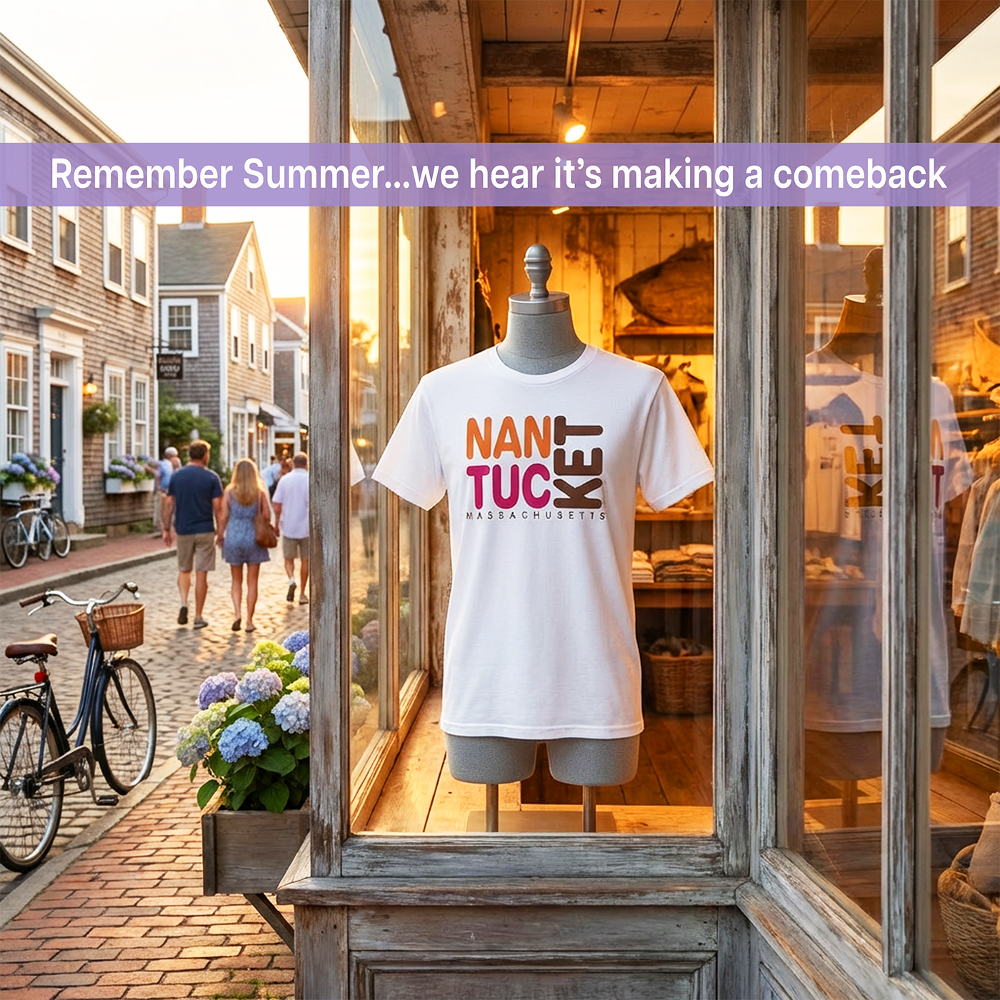 Nantucket Massachusetts T-Shirt, Nantucket Tee, Nantucket Shirt, Nantucket Gift, Nantucket MA Shirt, Unisex Heavy Cotton product thumbnail image