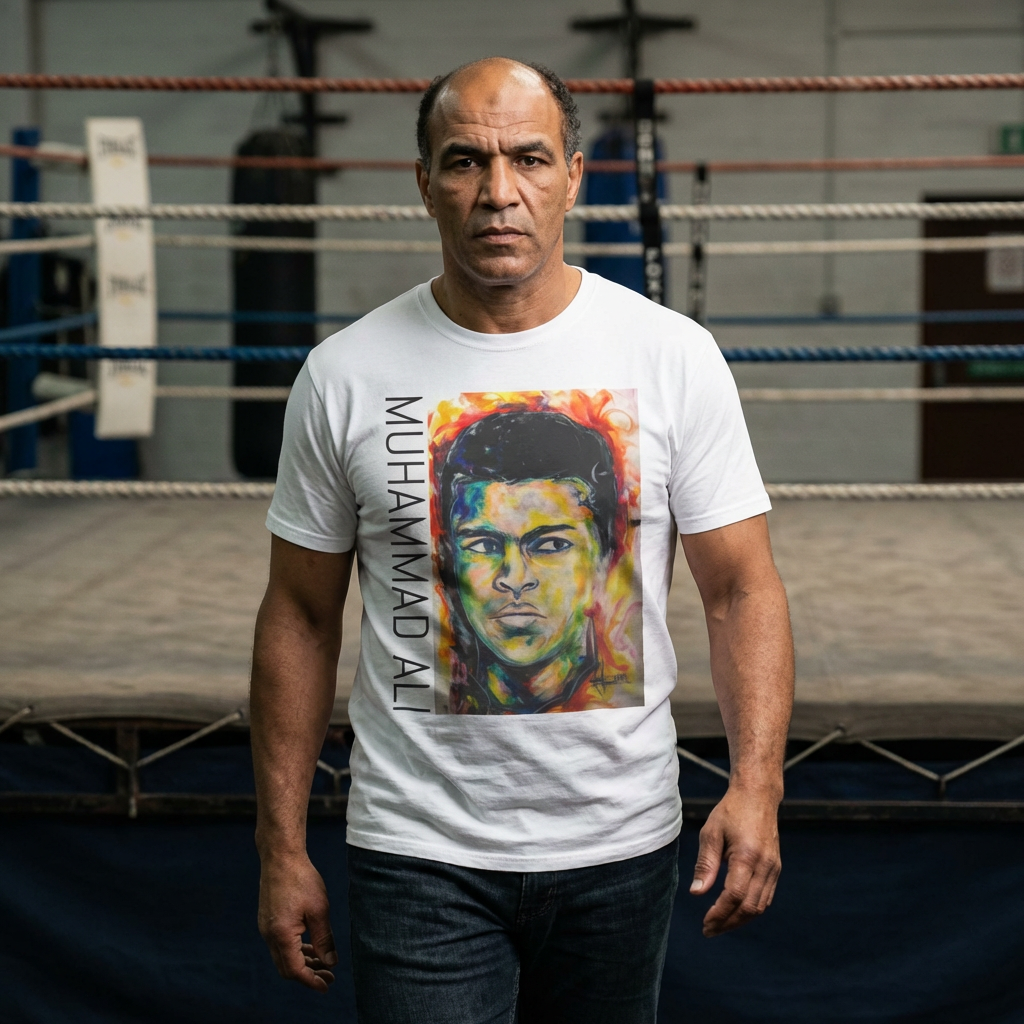 Muhammad Ali Graphic T-Shirt — Tribute Boxing Tee by Ahmed Salam product thumbnail image