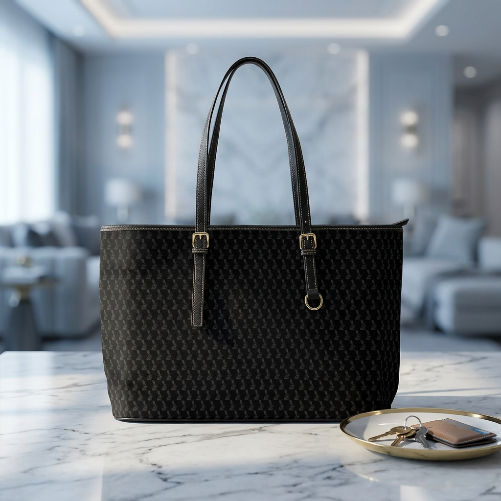 Monogram Black Shoulder Bag 