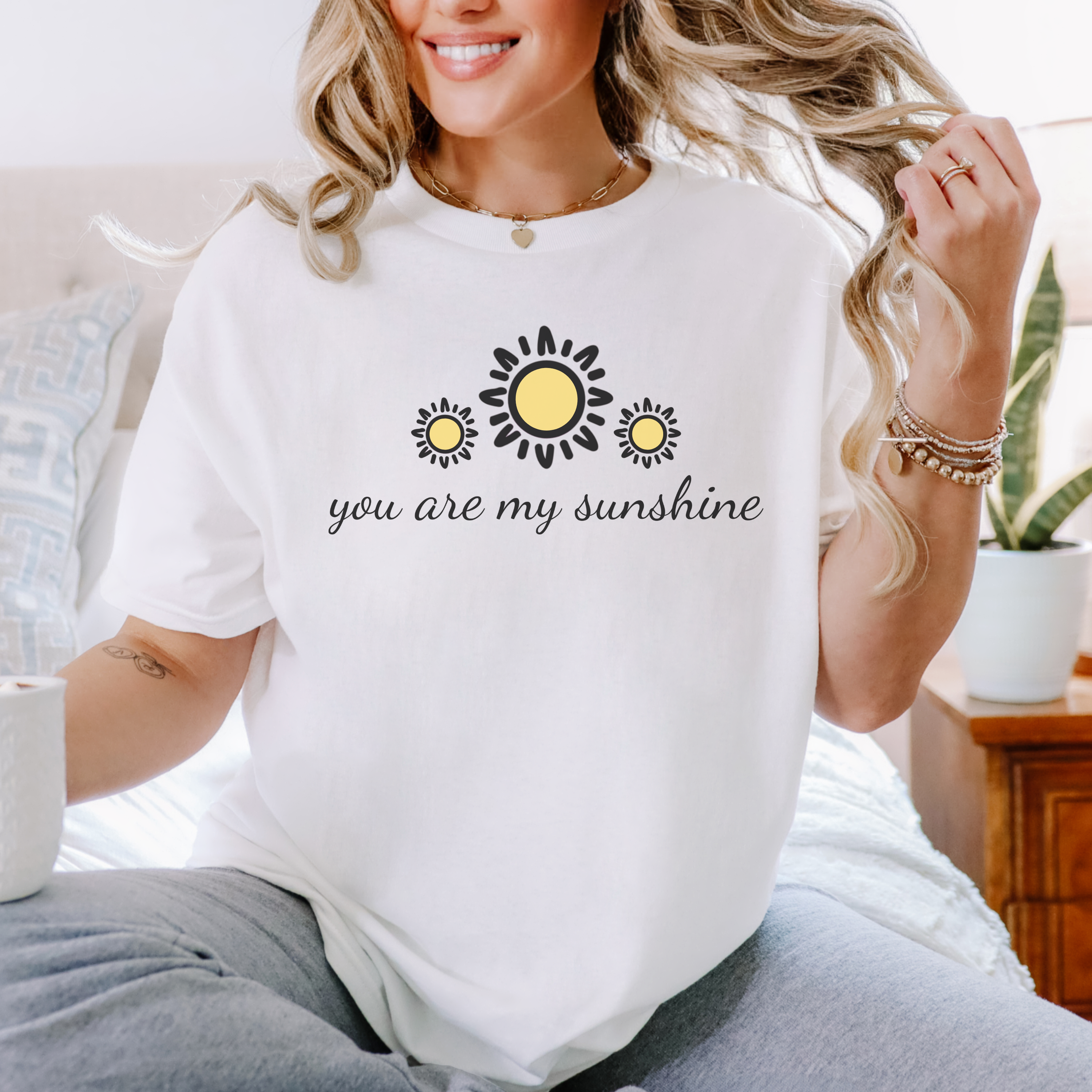 You Are My Sunshine Mom Tee — Matching Mother & Child Sunshine Shirt product thumbnail image You Are My Sunshine Mom Tee — Matching Mother & Child Sunshine Shirt product thumbnail image