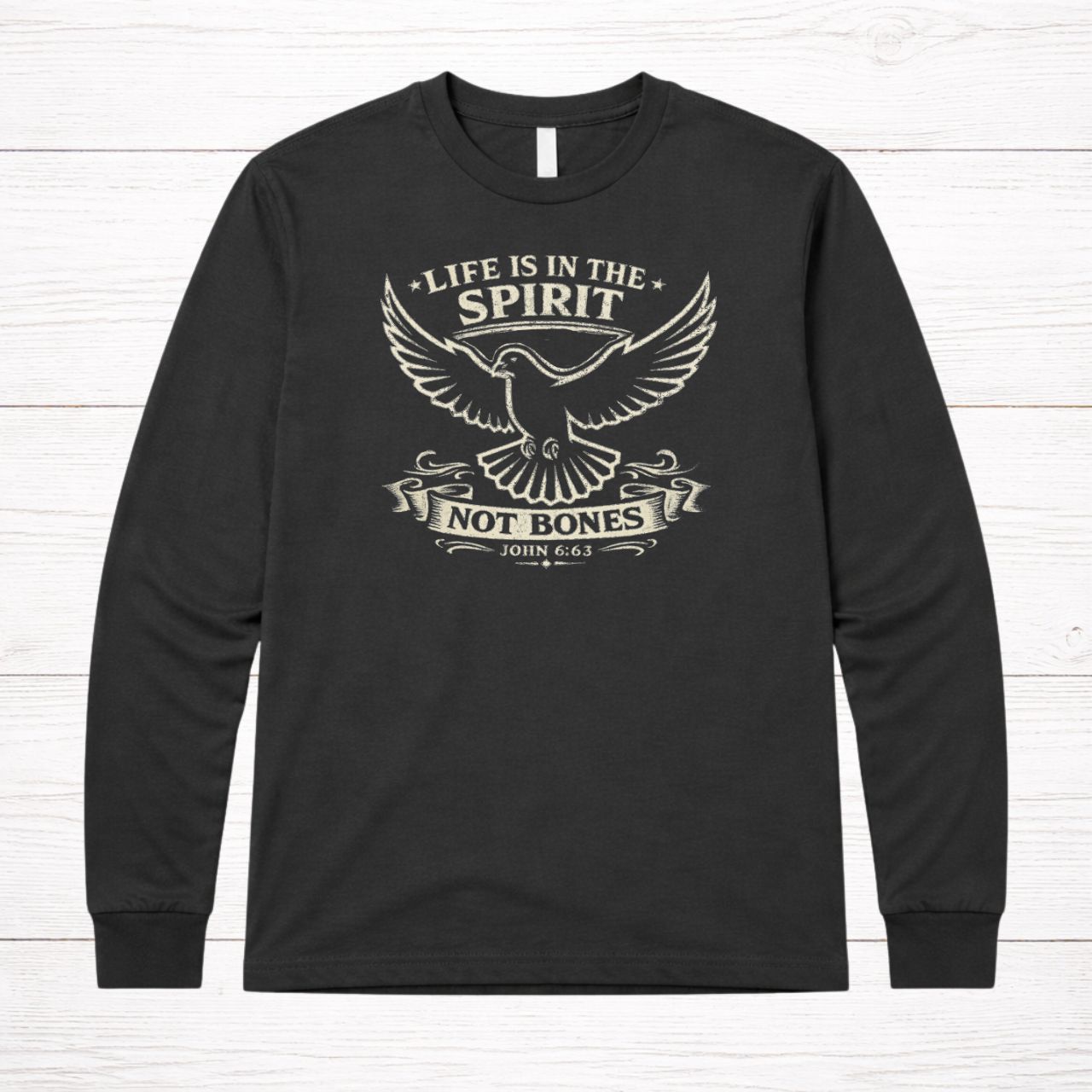 'Life Is in the Spirit' Long Sleeve Tee product thumbnail image