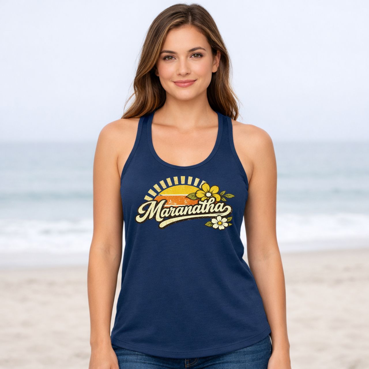 'Maranatha' Women's Racerback Tank product thumbnail image 'Maranatha' Women's Racerback Tank product thumbnail image
