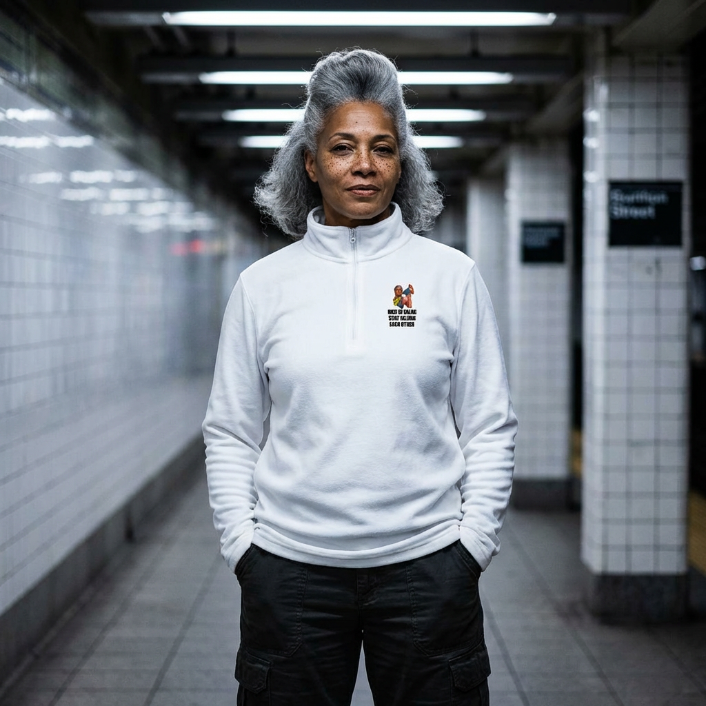 MEN OF COLOR STOP KILLING EACH OTHER Quarter-Zip Pullover | Bullhorn Graphic | Unisex Comfort Fit | Front &amp; Back Design | 3 Color Options | LifeCoachDesigns.shop