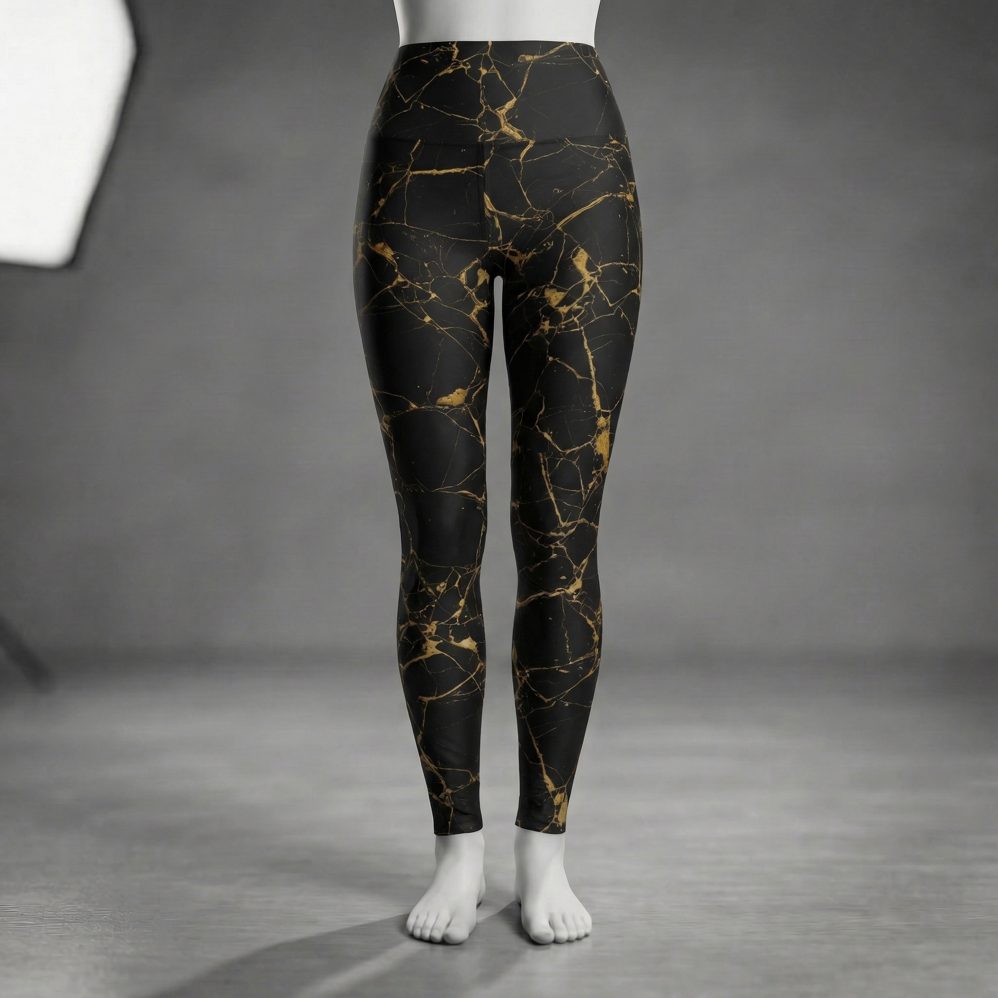 Obsidian High Waisted Leggings : Yellow
