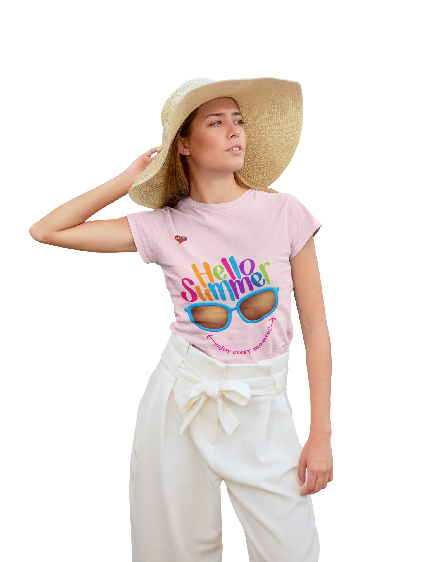 Hello Summer Sunglasses T-Shirt — Colorful 'Hello Summer' Graphic Tee product thumbnail image