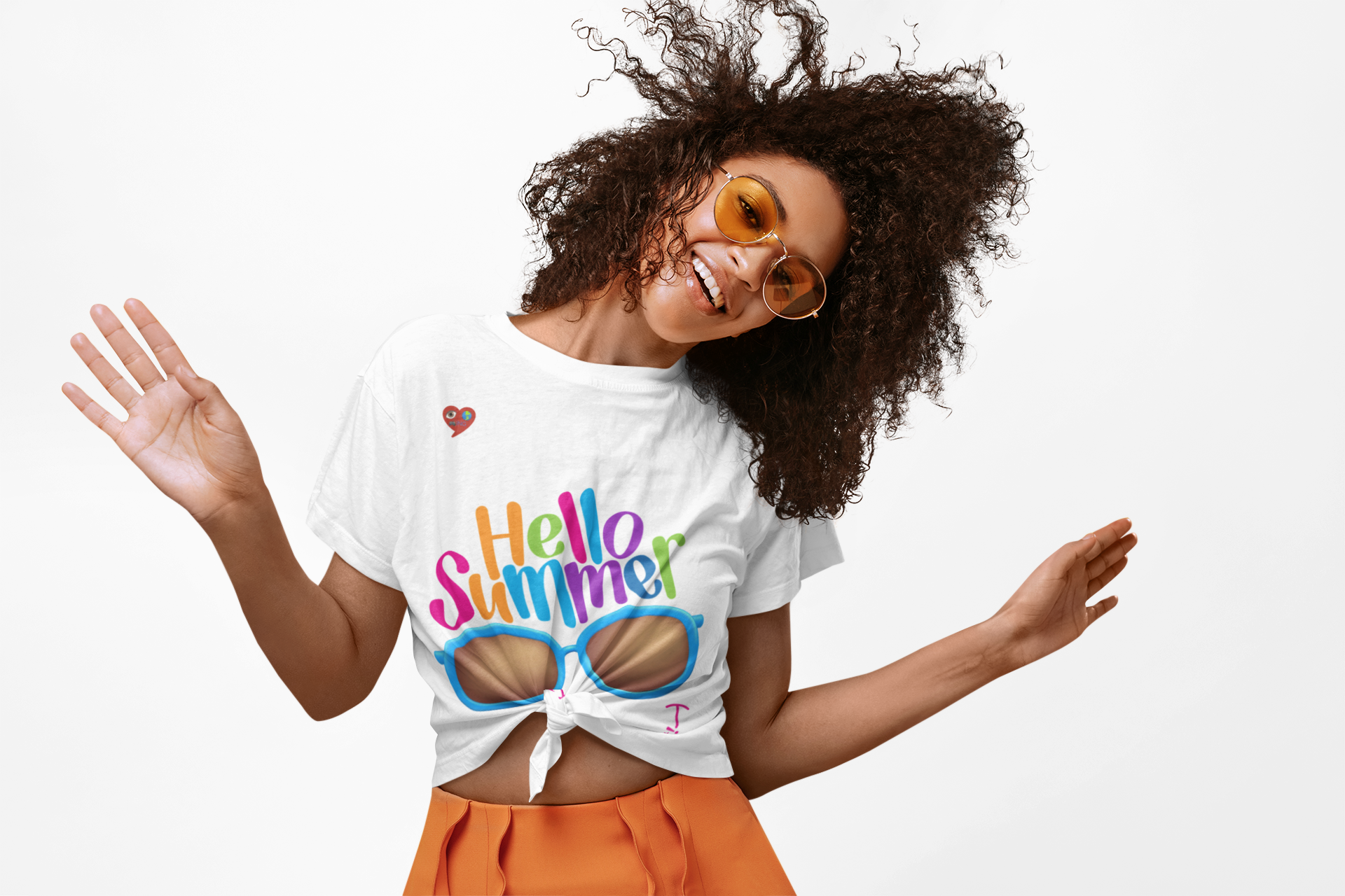 Hello Summer Sunglasses T-Shirt — Colorful 'Hello Summer' Graphic Tee product thumbnail image Hello Summer Sunglasses T-Shirt — Colorful 'Hello Summer' Graphic Tee product thumbnail image