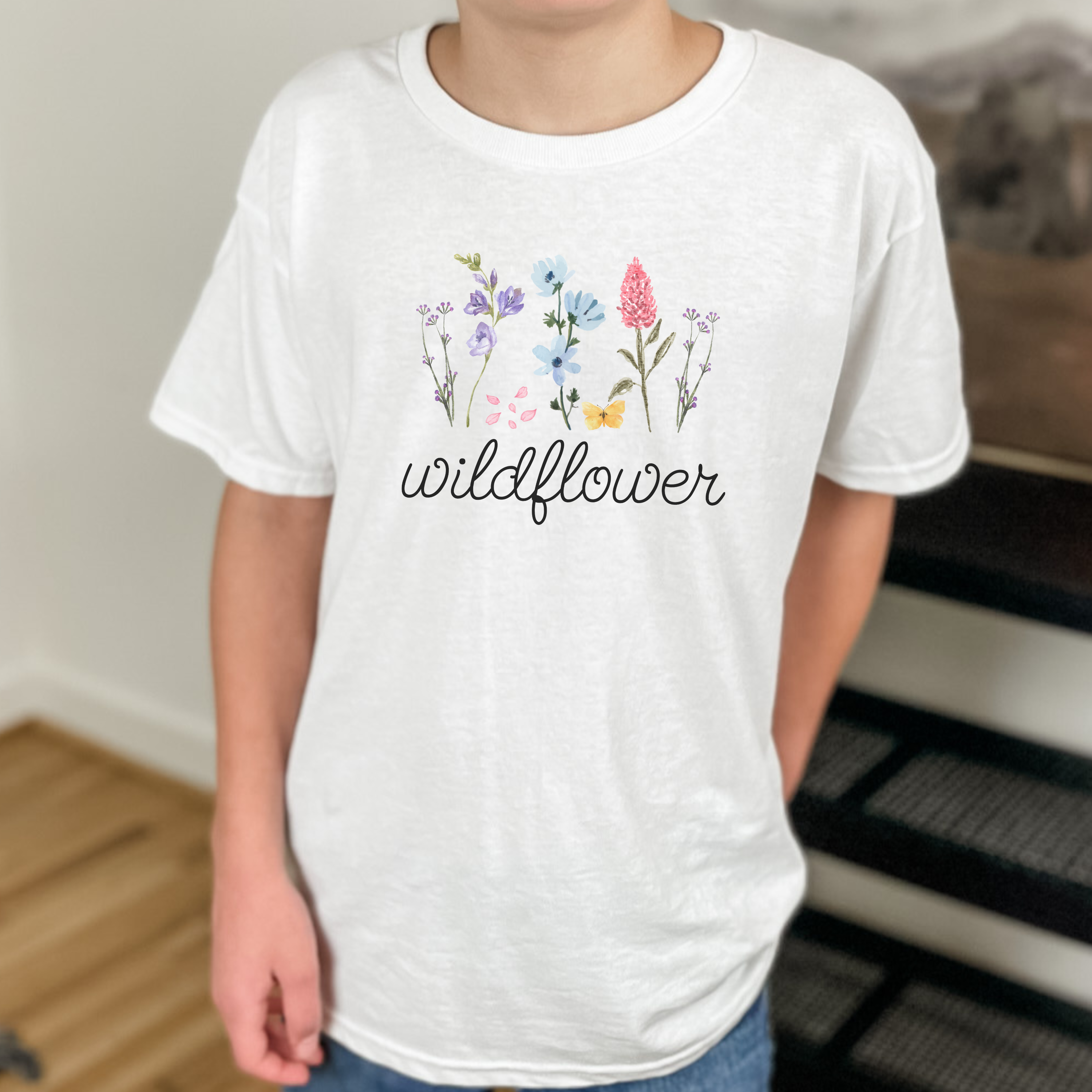 Kids Wildflower Tee — Matching with "Raising a Wildflower" Mom & Me Shirt product thumbnail image Kids Wildflower Tee — Matching with "Raising a Wildflower" Mom & Me Shirt product thumbnail image