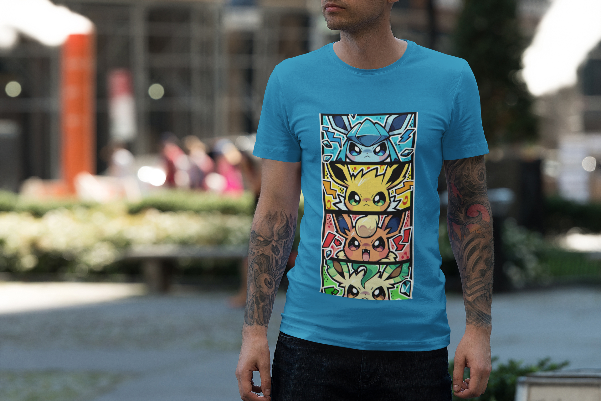 Evolutions Ice Electric Fire Grass Tee product thumbnail image