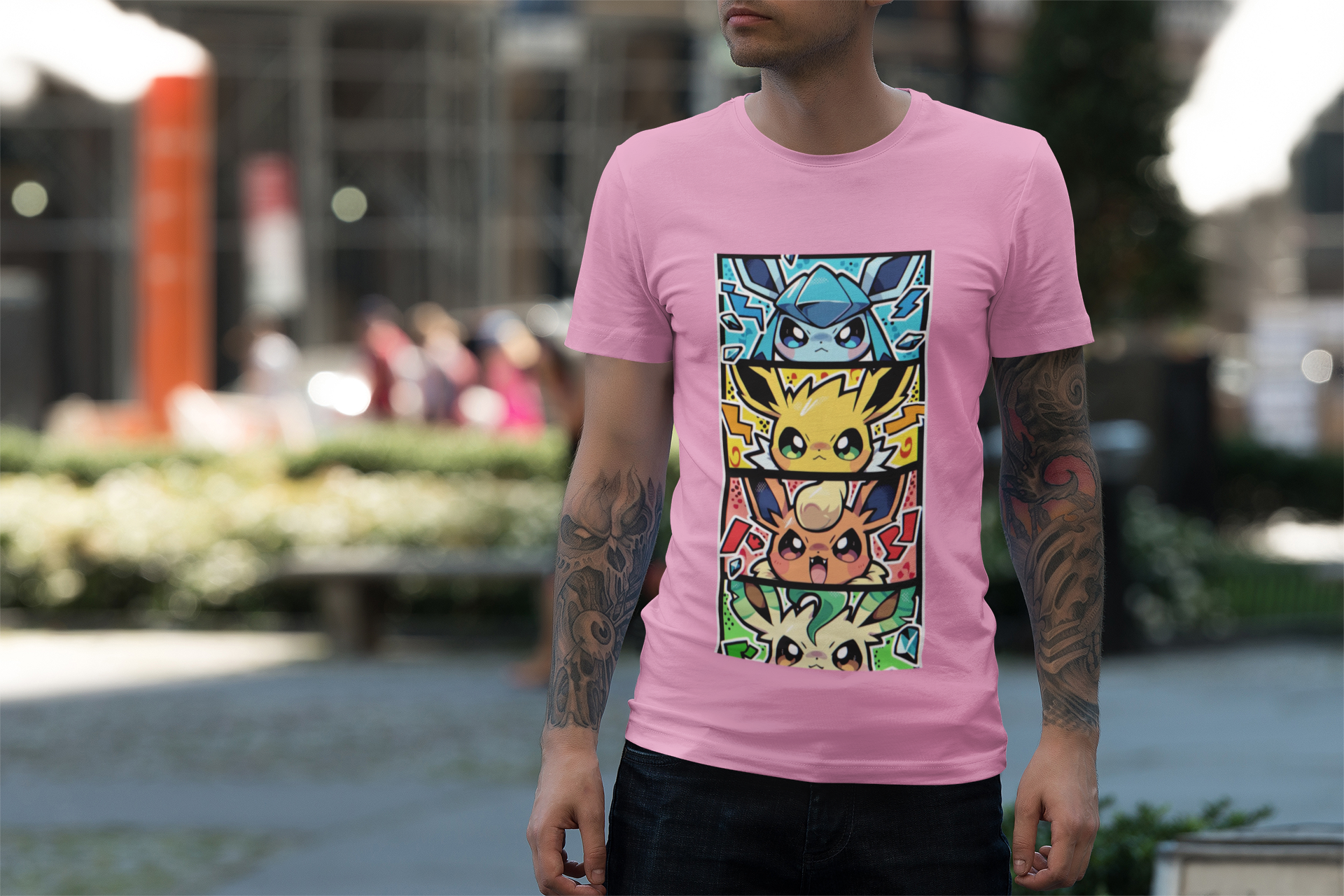 Evolutions Ice Electric Fire Grass Tee product thumbnail image Evolutions Ice Electric Fire Grass Tee product thumbnail image