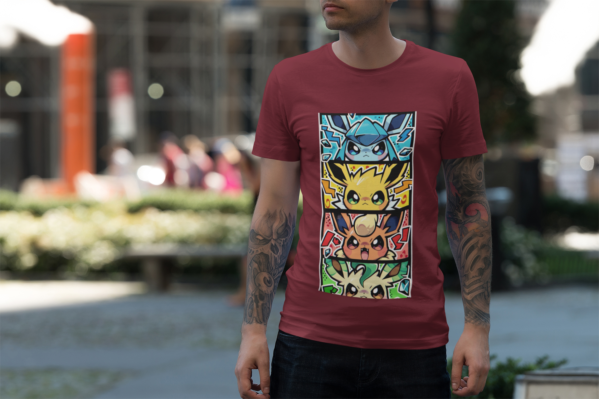 Evolutions Ice Electric Fire Grass Tee
