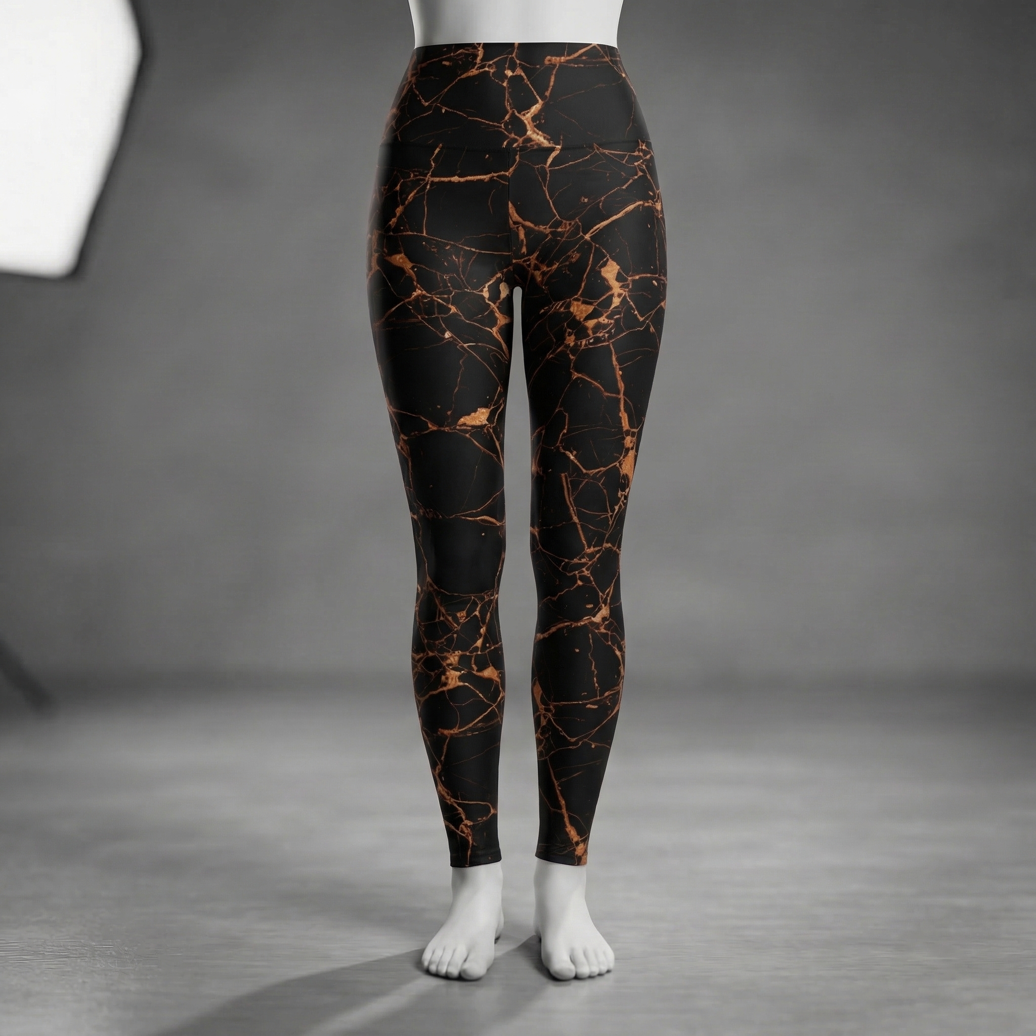 Obsidian High Waisted Leggings : Orange