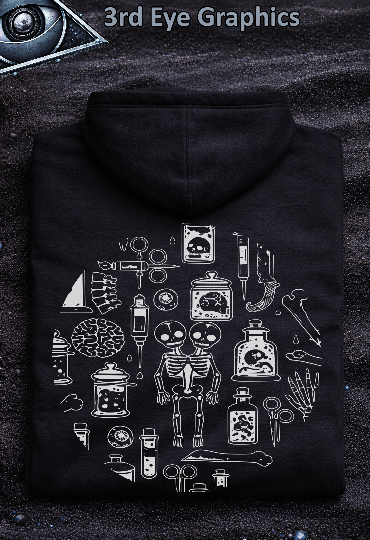 Vintage Gothic Horror Oddities Collection Graphic Pullover Hoodie // Back Print White product thumbnail image Vintage Gothic Horror Oddities Collection Graphic Pullover Hoodie // Back Print White product thumbnail image