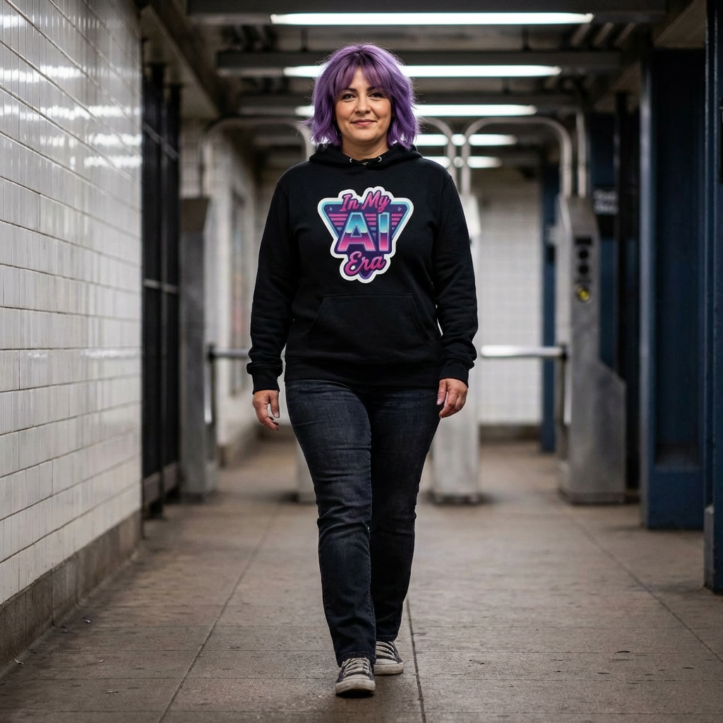 In My AI Era Hooded Long Sleeve Tee