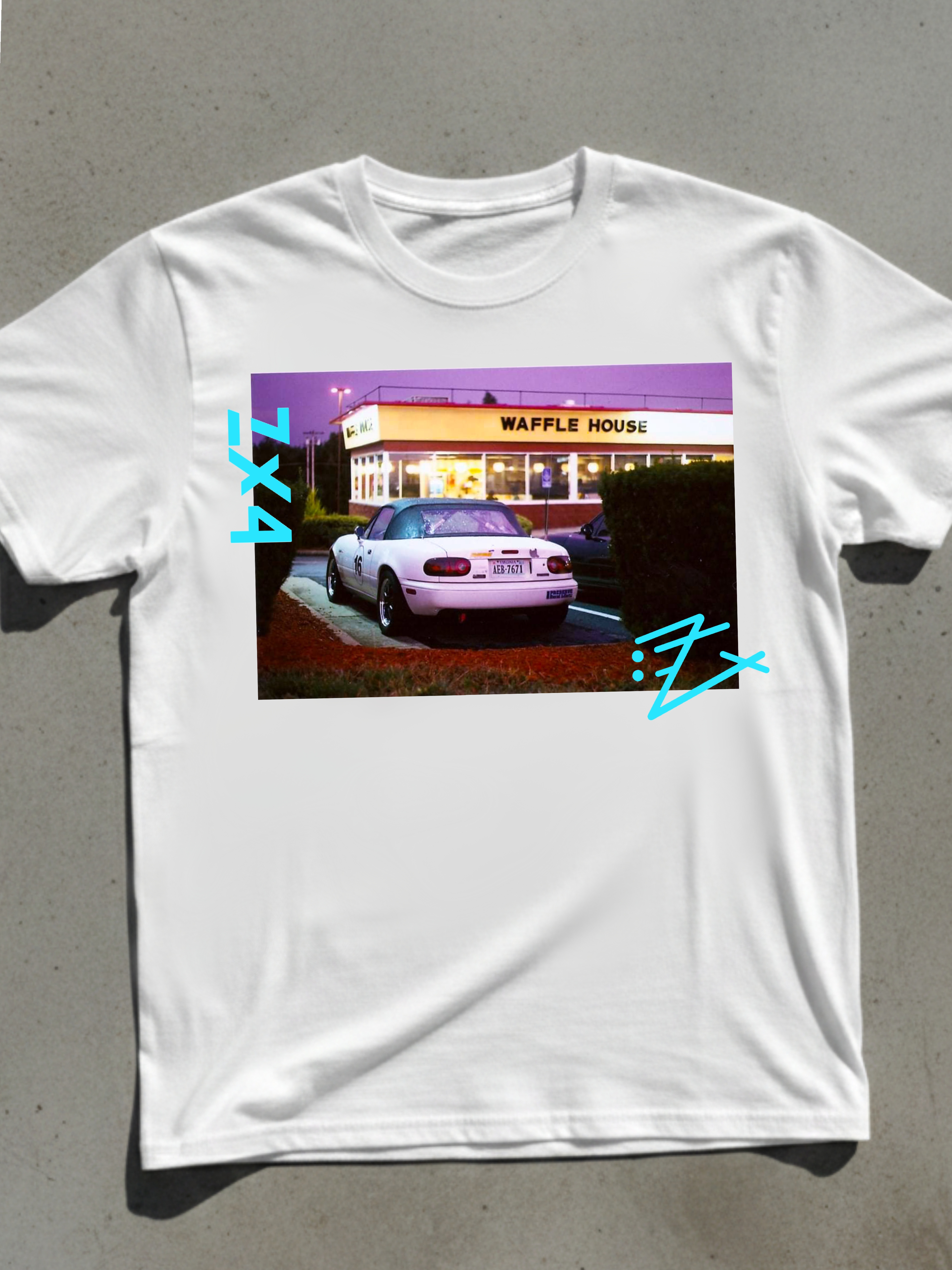 Night Drive Tee — Retro Car &amp; Neon Diner Graphic Shirt product thumbnail image