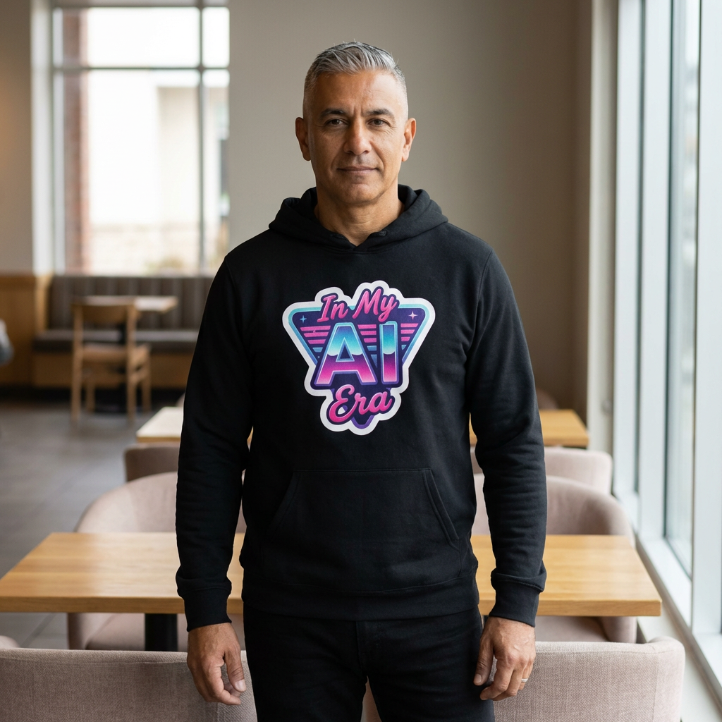 In My AI Era Hooded Long Sleeve Tee product thumbnail image