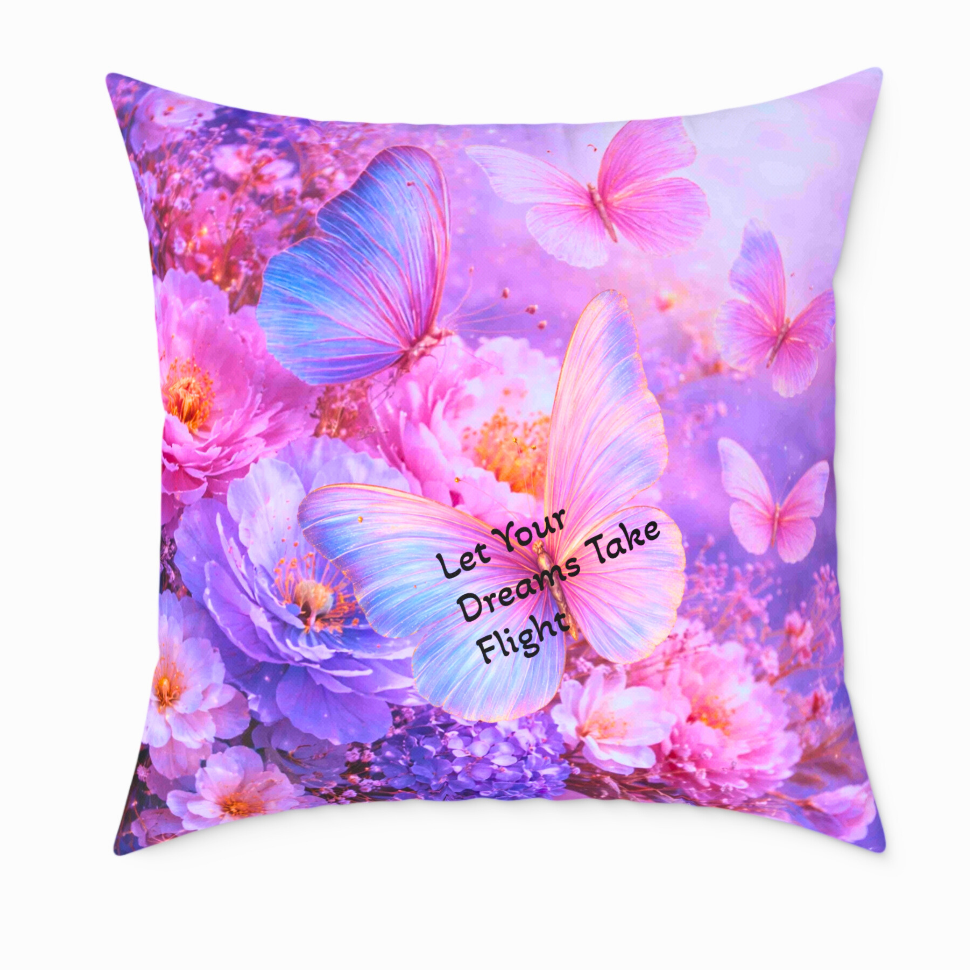 Butterfly Pillow | 26" Cushion | Pillow With Butterflies product thumbnail image Butterfly Pillow | 26" Cushion | Pillow With Butterflies product thumbnail image