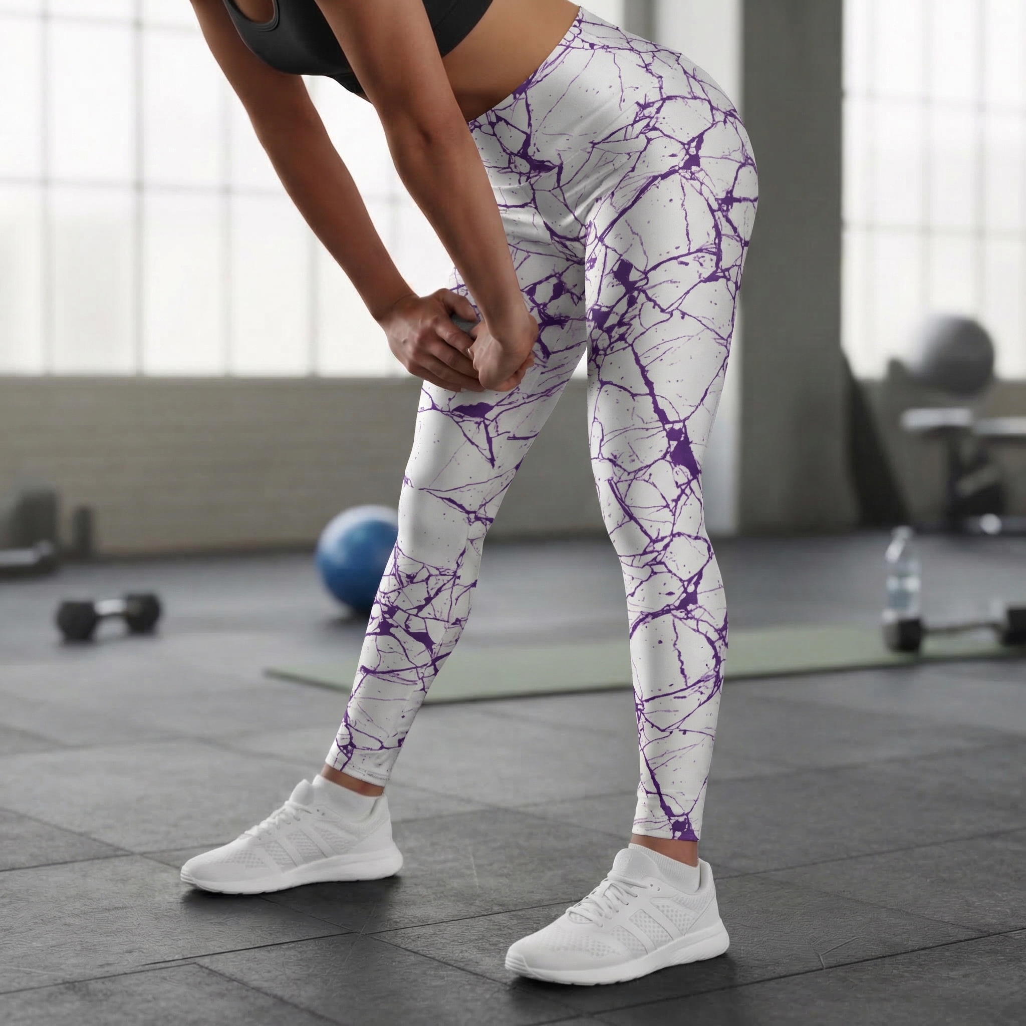 Mercury High Waisted Leggings : Purple product thumbnail image
