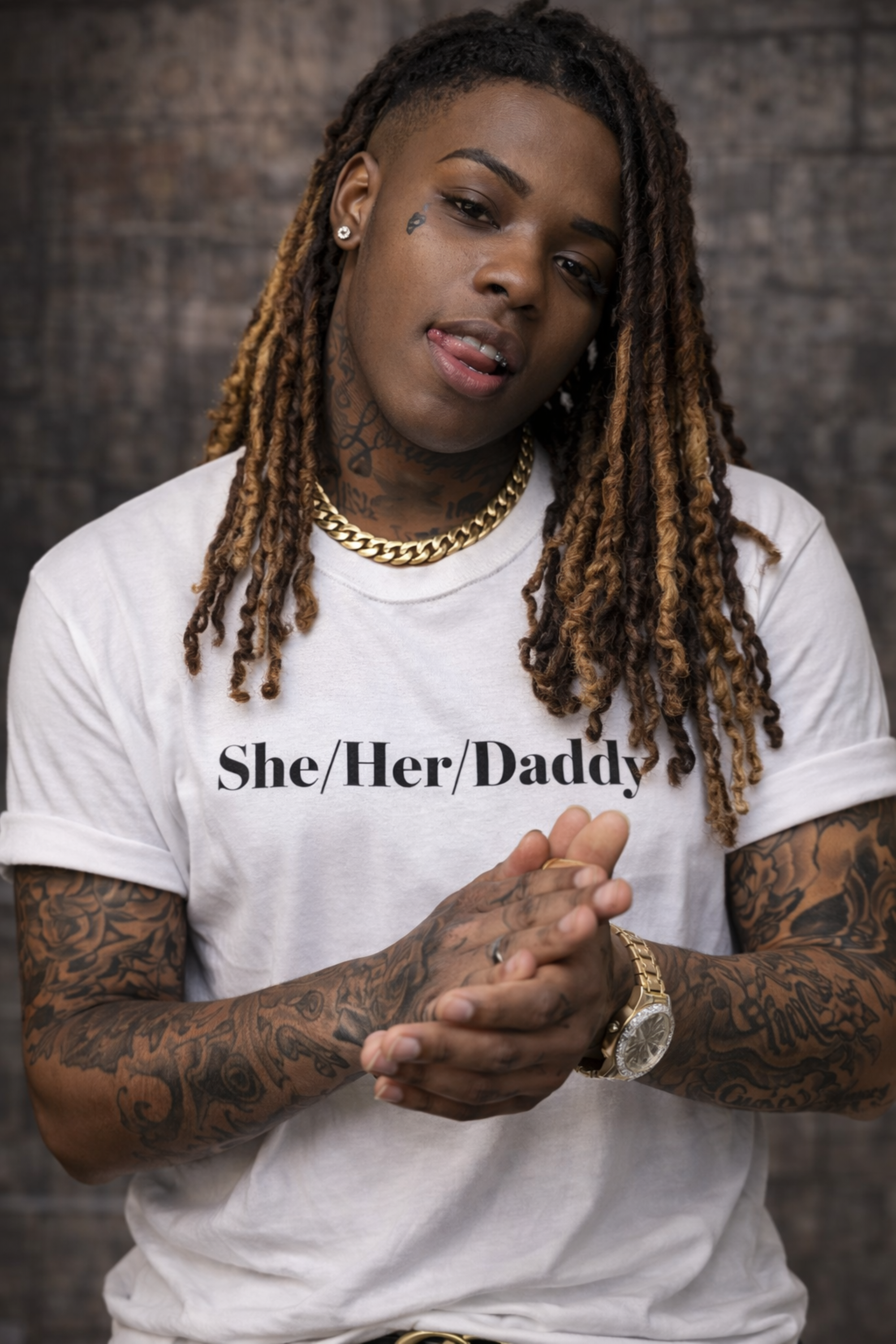 She/Her/Daddy Unisex Softstyle T-Shirt product thumbnail image She/Her/Daddy Unisex Softstyle T-Shirt product thumbnail image
