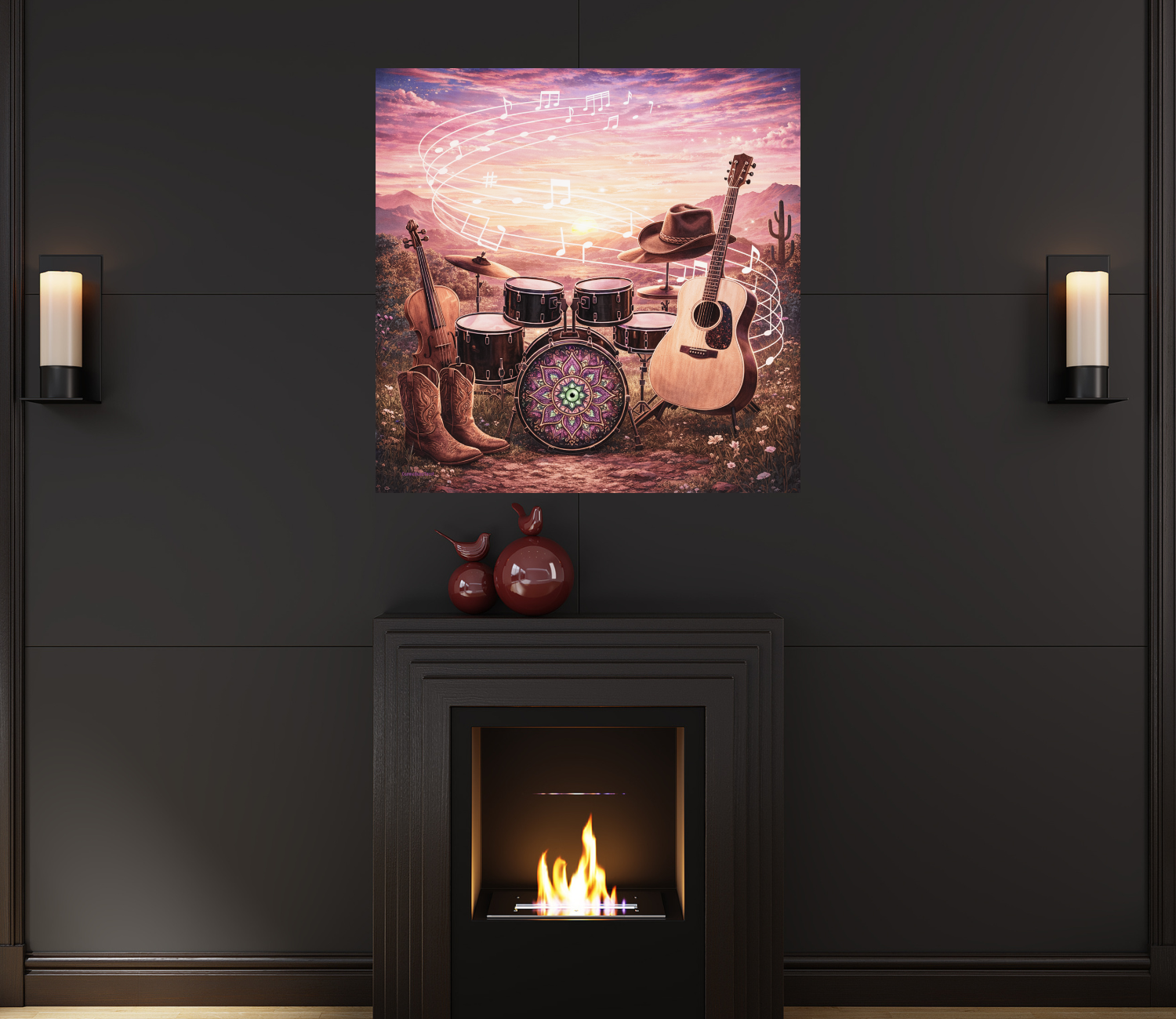 Hidden Evil Eye Country Music Poster by CarmaQuanTarot — Acoustic Guitar, Violin, Drums & Cowboy Boots Western Wall Art product thumbnail image Hidden Evil Eye Country Music Poster by CarmaQuanTarot — Acoustic Guitar, Violin, Drums & Cowboy Boots Western Wall Art product thumbnail image