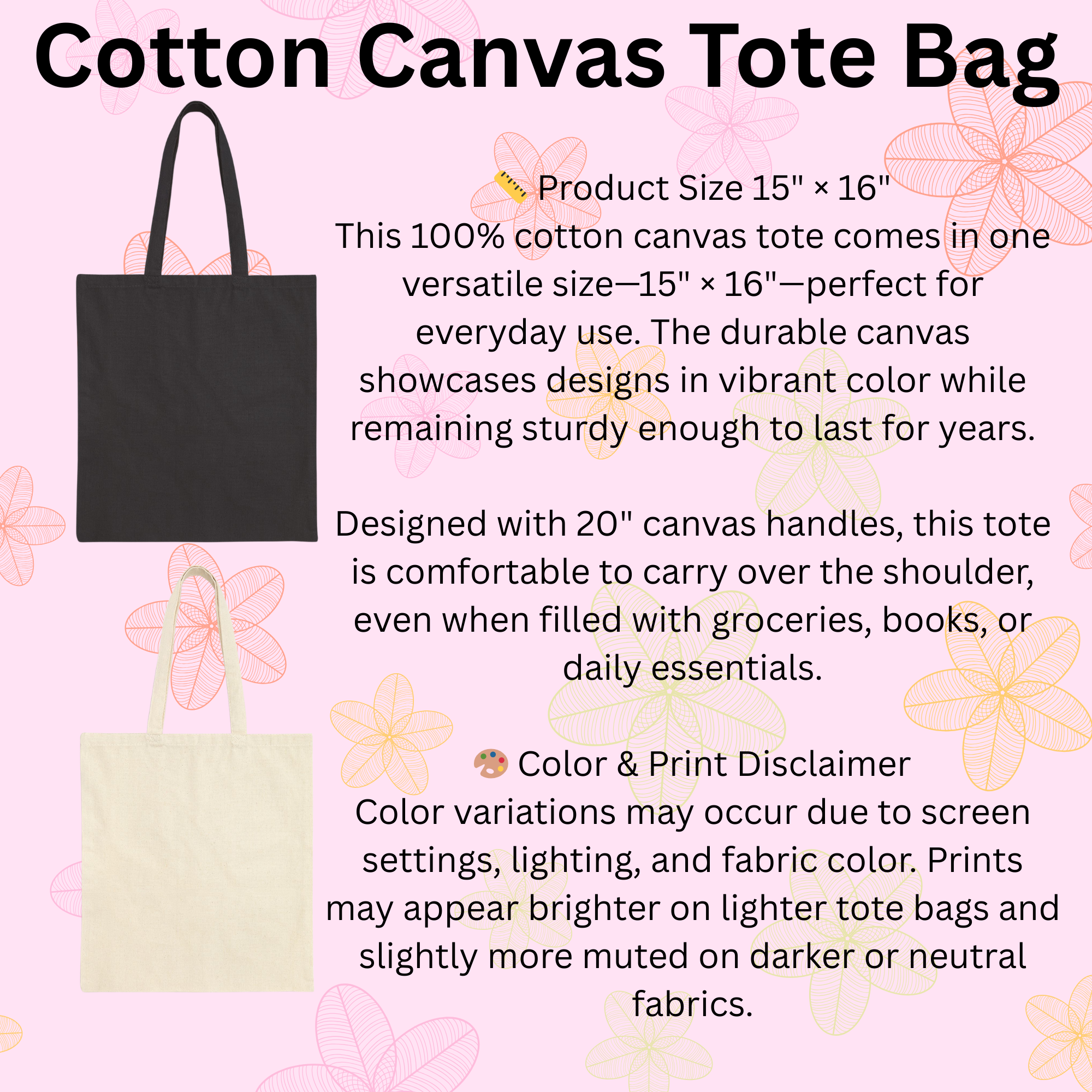 Cotton Canvas Tote Bag product thumbnail image