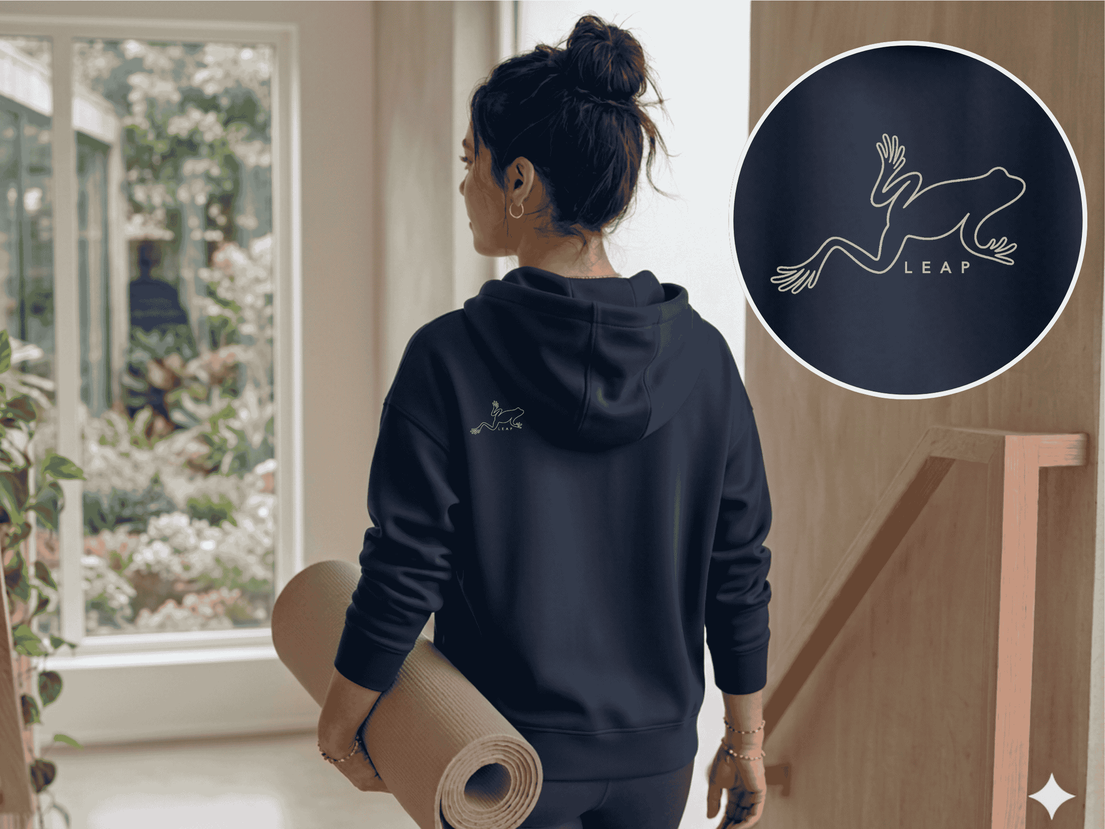Minimalist Frog Hoodie, Quiet Luxury Heavyweight Fleece, Oversized Streetwear, Mindful Clothing, Meditation Gift product thumbnail image