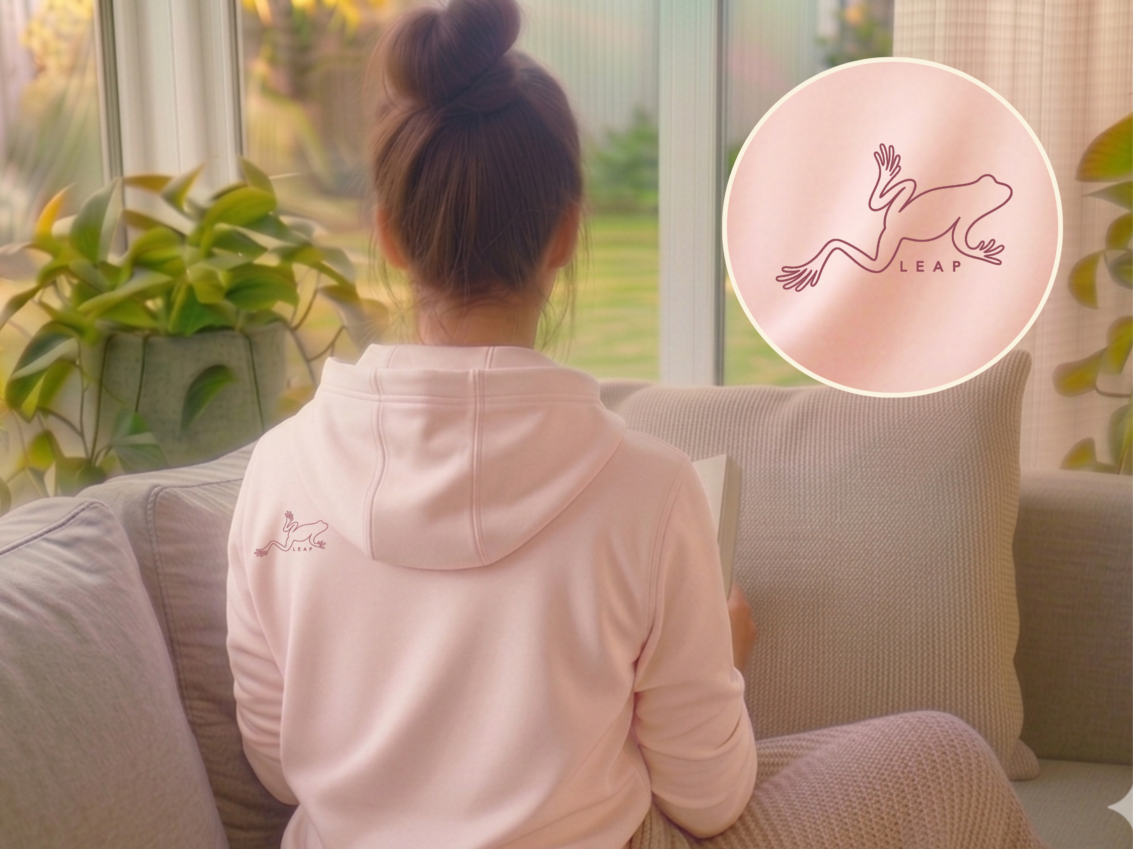 Minimalist Frog Hoodie, Quiet Luxury Heavyweight Fleece, Oversized Streetwear, Mindful Clothing, Meditation Gift product thumbnail image