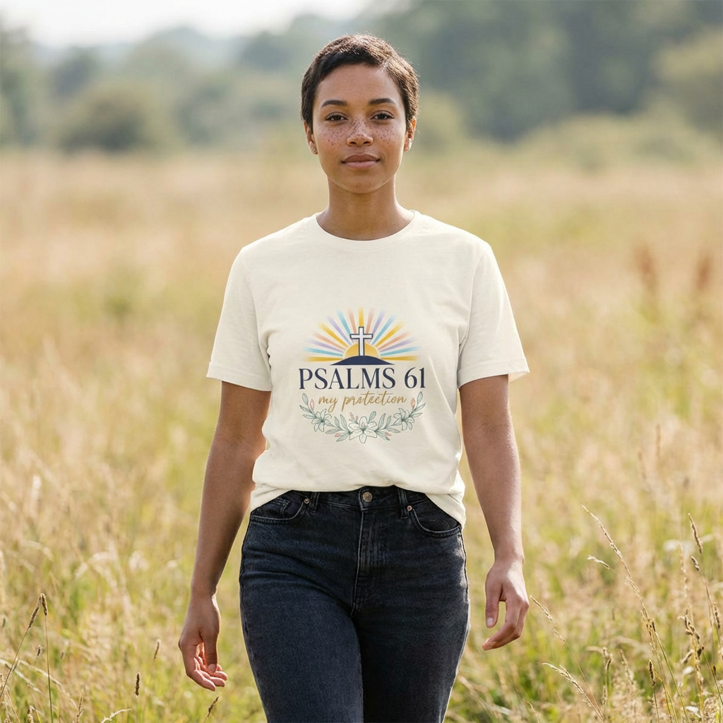 Psalms 61 Scripture Tee | Easter Christian Shirt, Resurrection Faith Tee