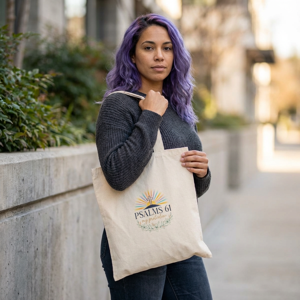 Psalms 61 Scripture Tote | Christian Easter, Resurrection Faith