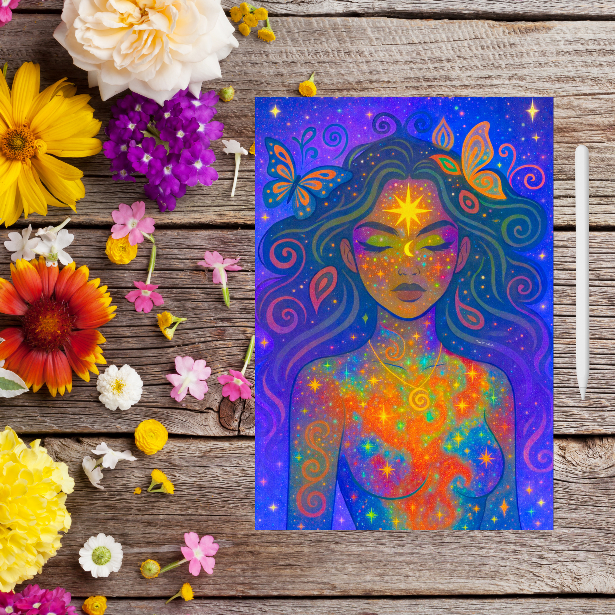 Pulse of The Aether. Art by Madam Lunacy - ART PRINT │Dreamscape Art Portal 